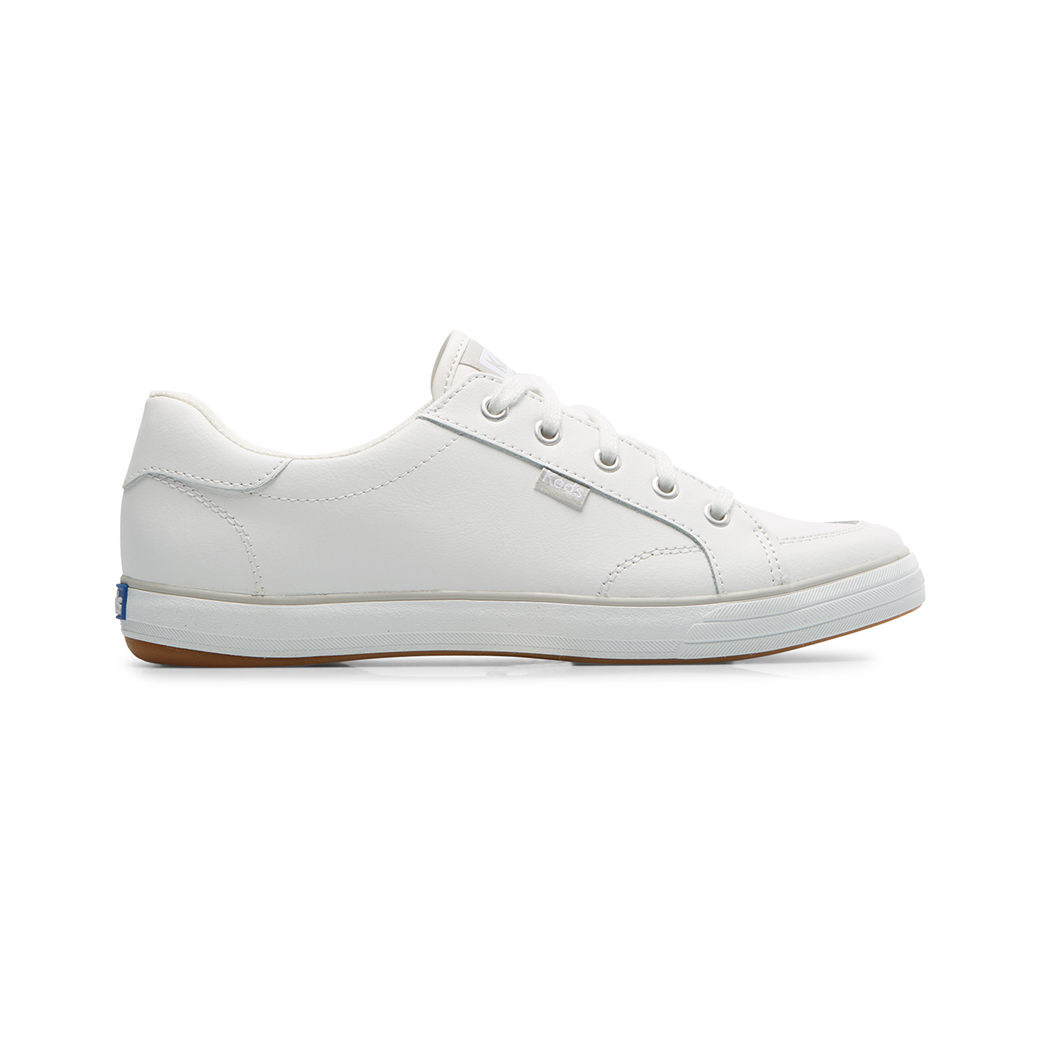 รองเท้าผ้าใบหนัง แบบผูกเชือก รุ่น CENTER III LEATHER สีขาว KW-CNTRIII2