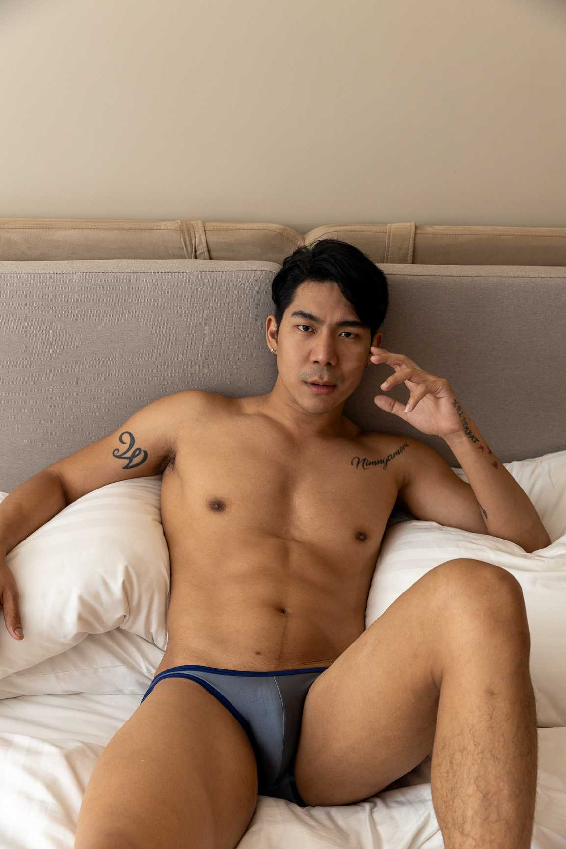 Guy Bikini Grey Navy