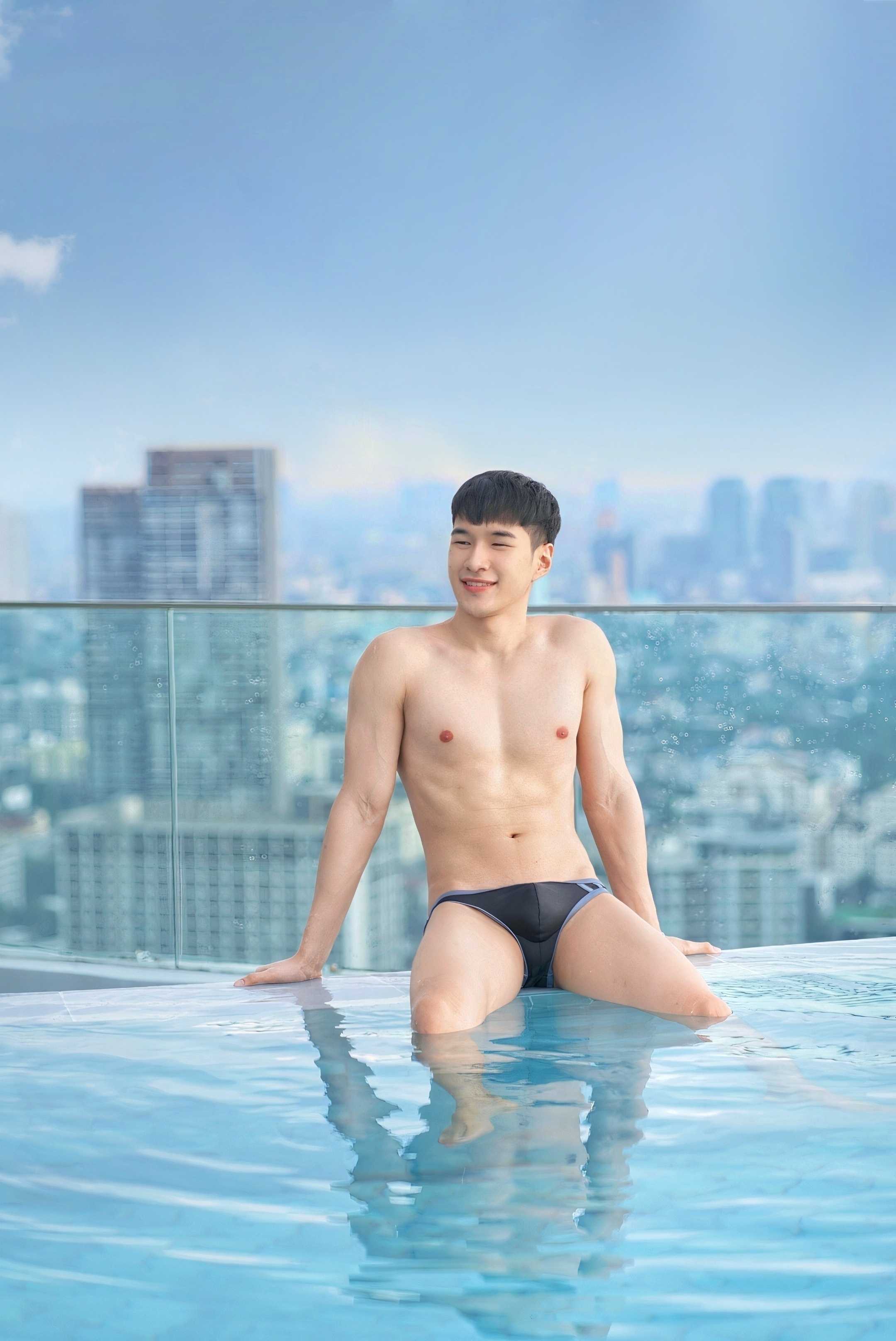 Guy Bikini Black Grey