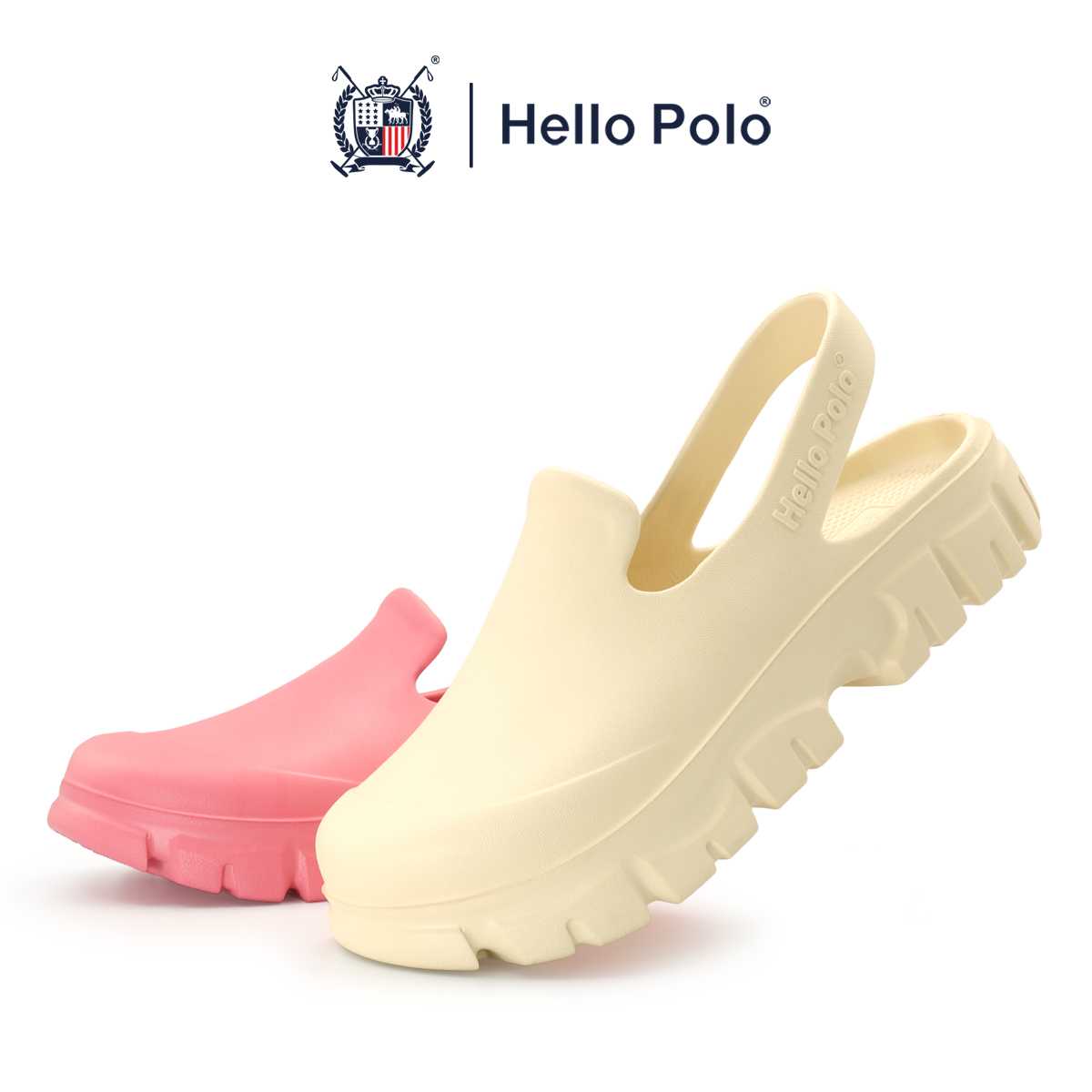 Hello Polo รองเท้ารัดส้น รองเท้าแตะแบบสวม UNISEX Size 36 - 45 รุ่น HP8025