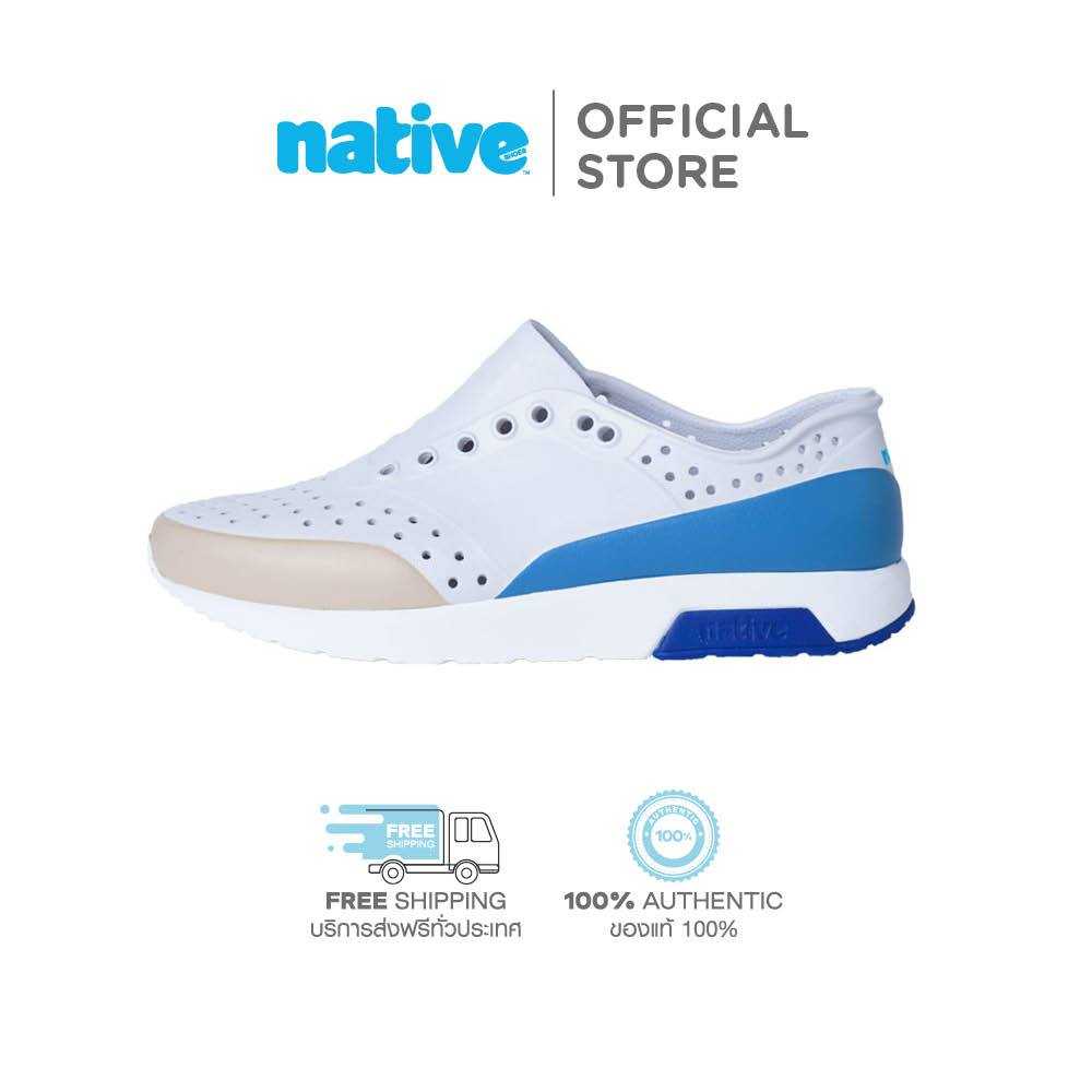 NATIVE รองเท้าเนทีฟกันน้ำผู้ใหญ่ EVA รุ่น Lennox Block Frost Grey/Shell White/Oasis Stone/Quest Blue