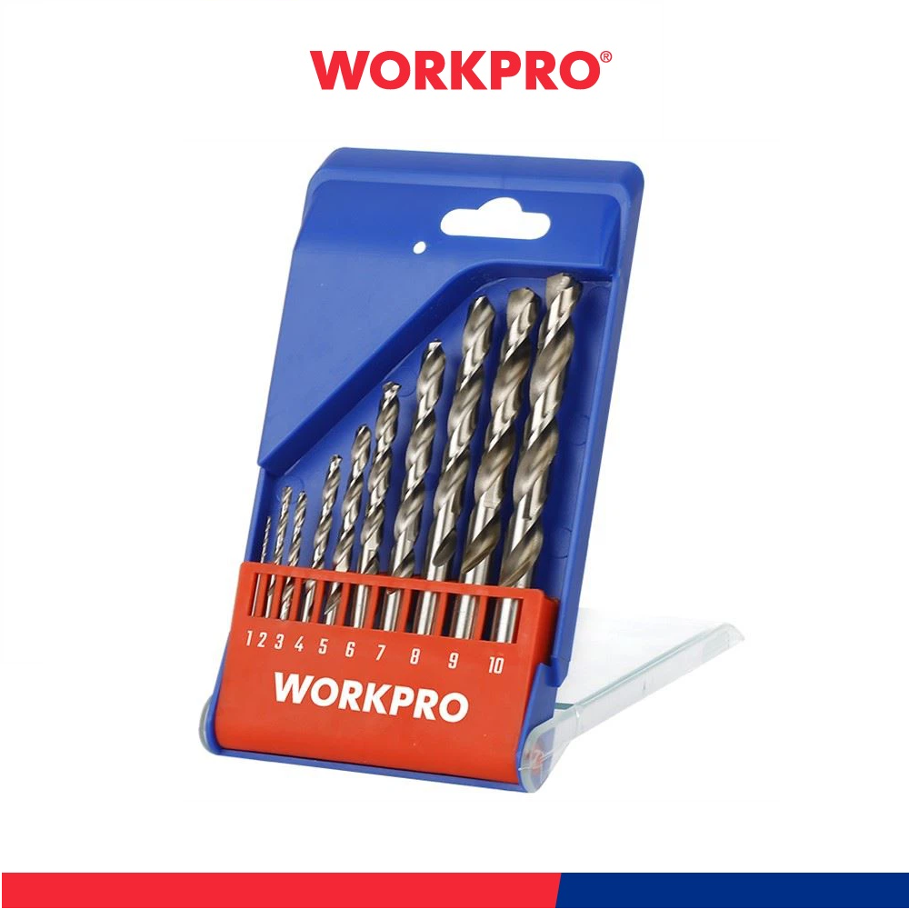 WORKPRO ชุดดอกสว่านเจาะเหล็ก 10 ชิ้น รุ่น WP400462
