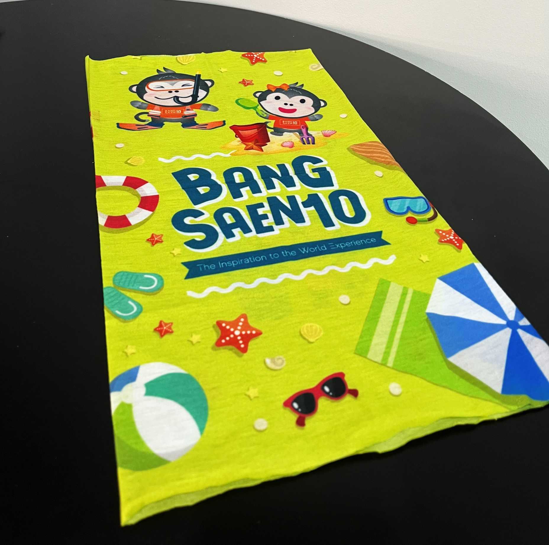 BS10 - ผ้าโพกอเนกประสงค์ รุ่น Monkey Gang On The Beach