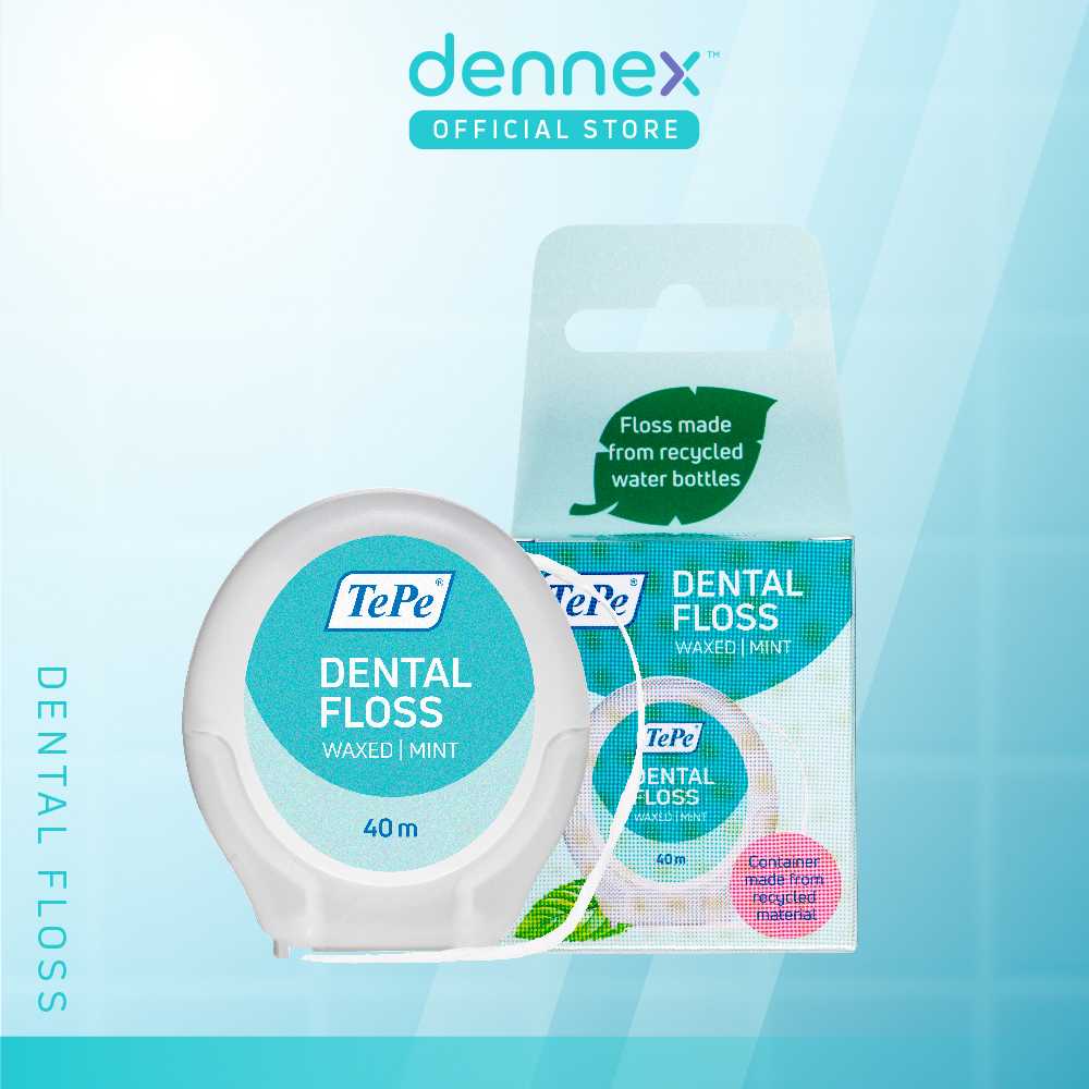 10 แถม 5 !! ไหมขัดฟัน TePe Dental Floss 40m
