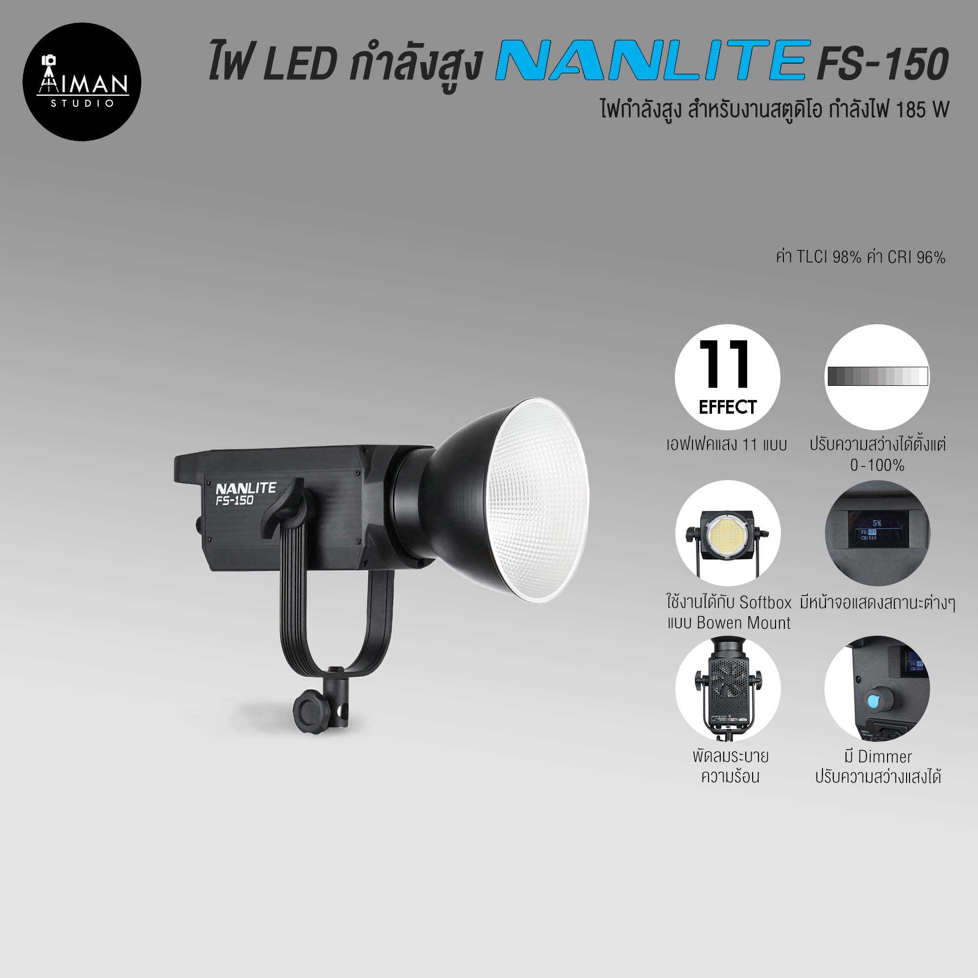 ไฟ LED กำลังสูง NANLITE FS-150