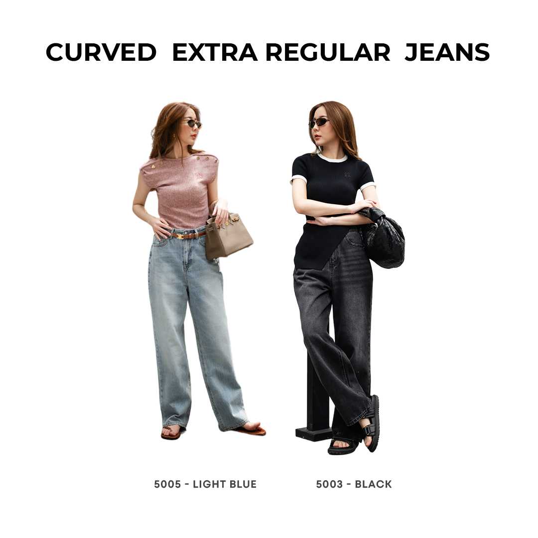 Curved extra regular jeans - 5005,5003