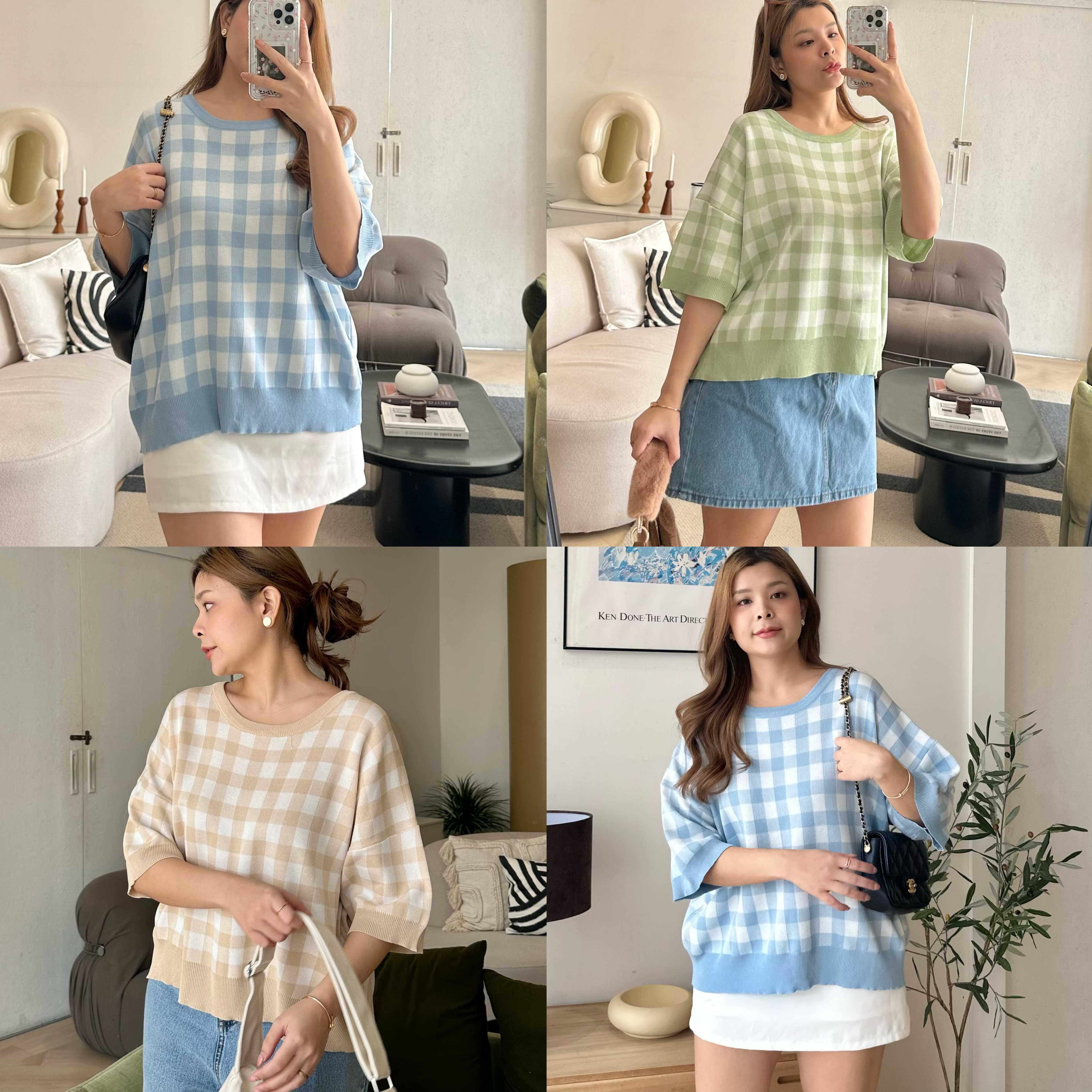 Pastel knit top
