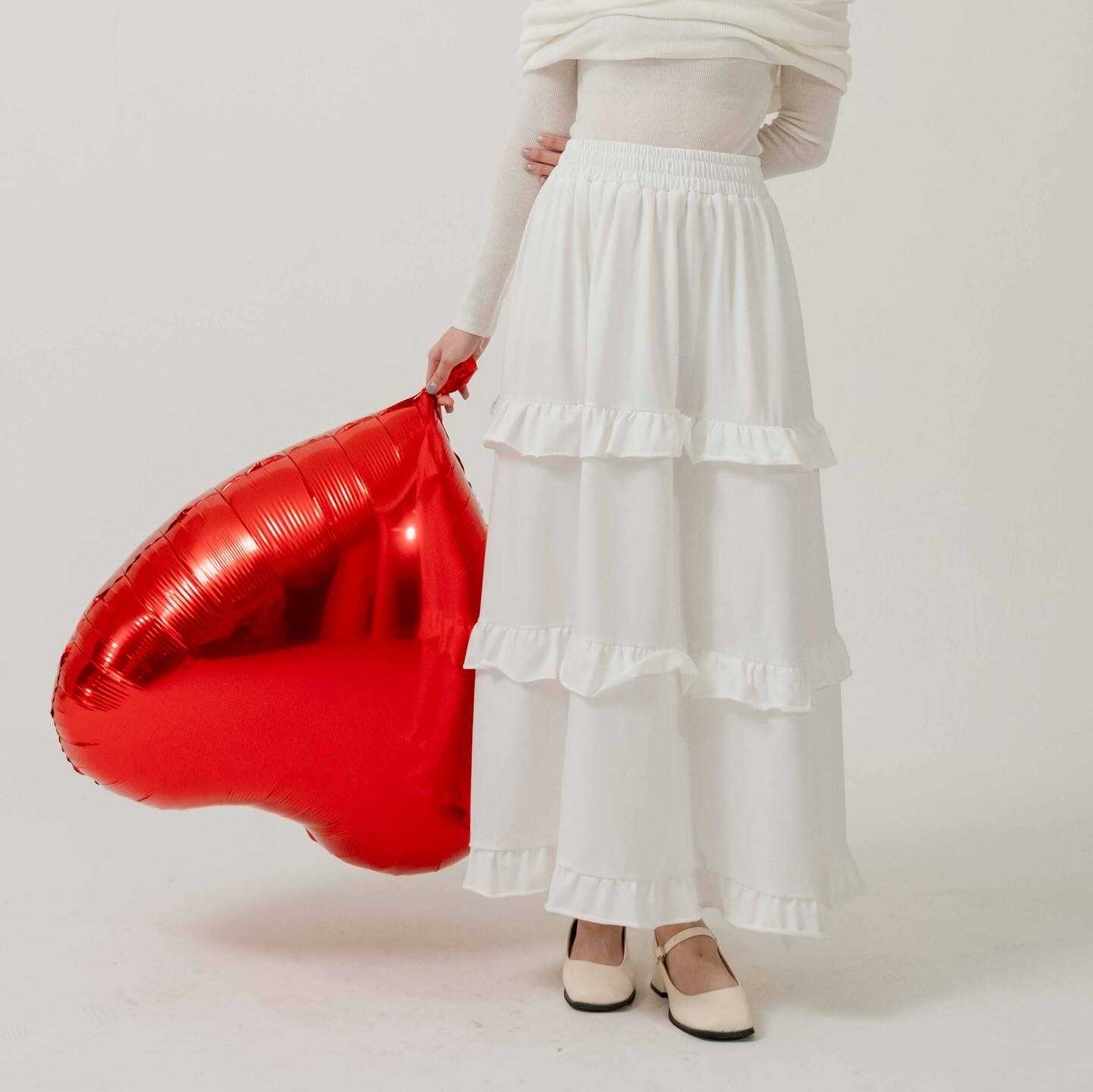 Kimmame - กระโปรง รุ่น Cotton Layer Skirt 3 สี