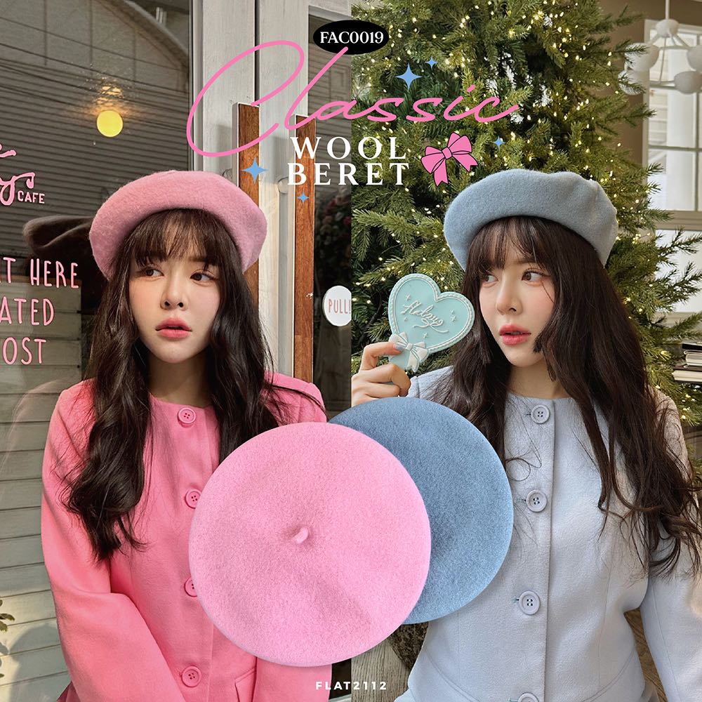 FLAT2112 FAC0019 : CLASSIC WOOL BERET