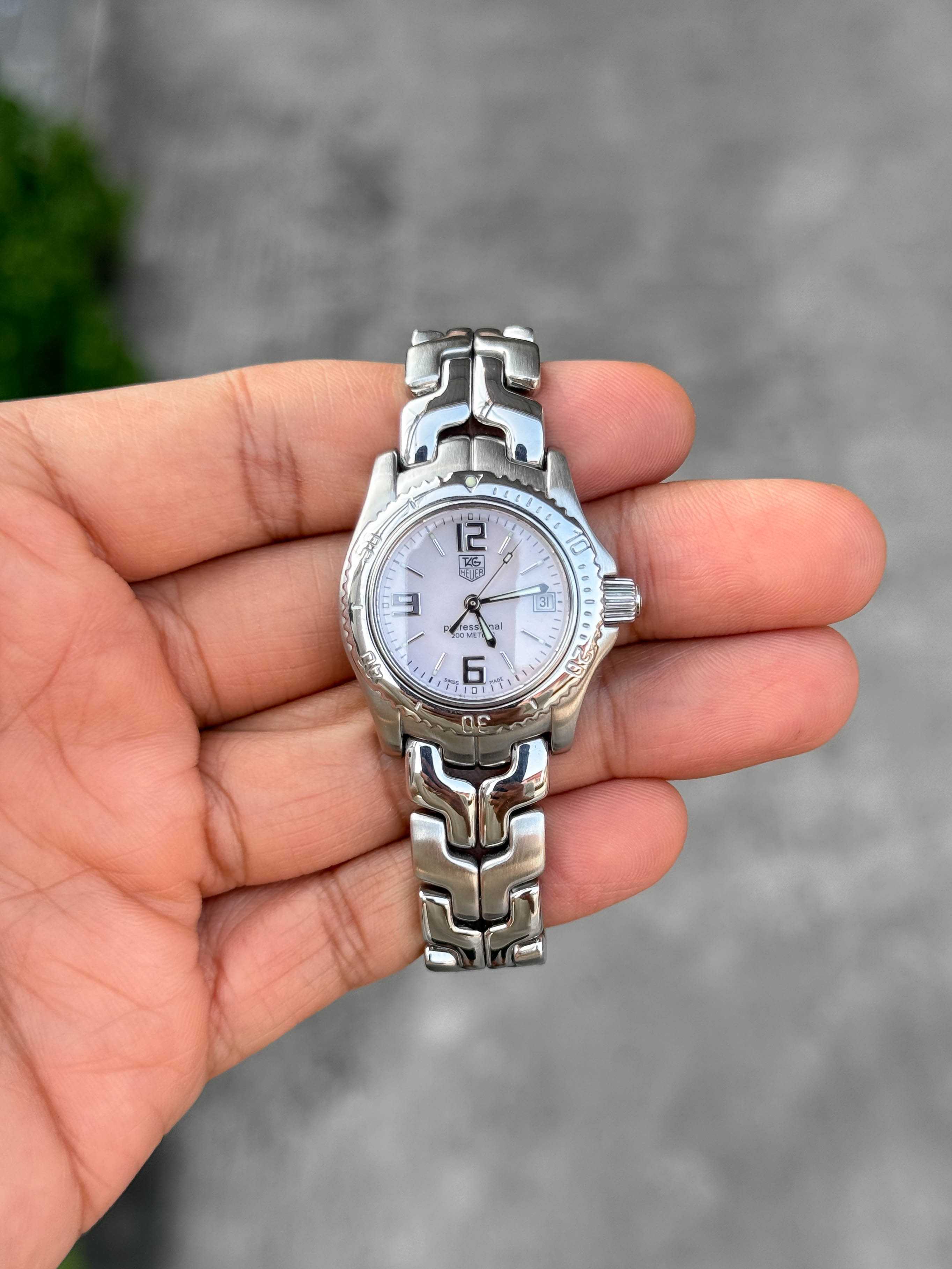 Tag Heuer Link G1 Lady Size Quartz หน้ามุกชมพู