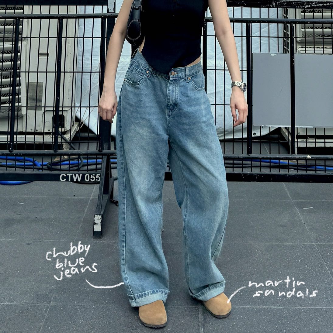 (PRE ORDER)  CHUBBY BLUE JEANS