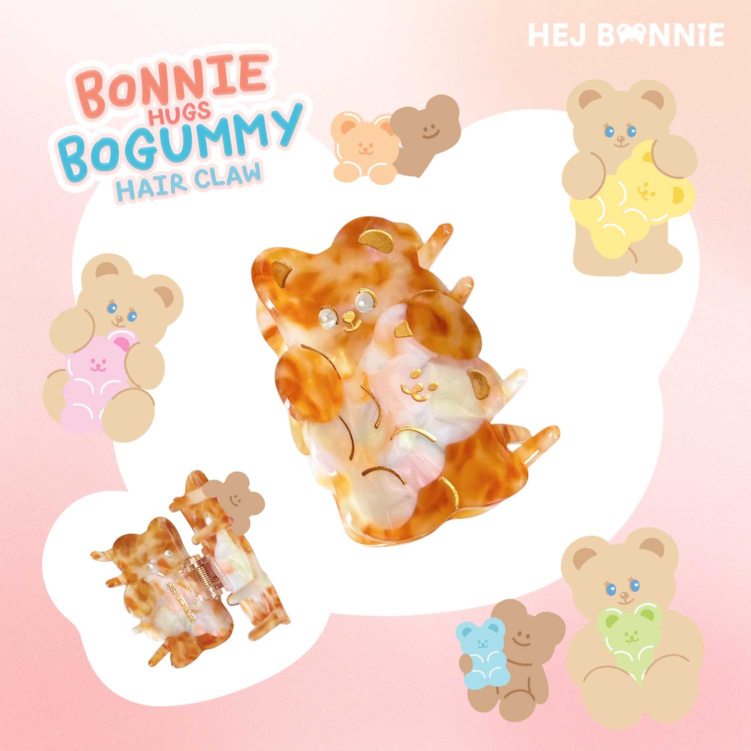 Bonnie Hugs Bogummy Hair Claw l Hej Bonnie Official