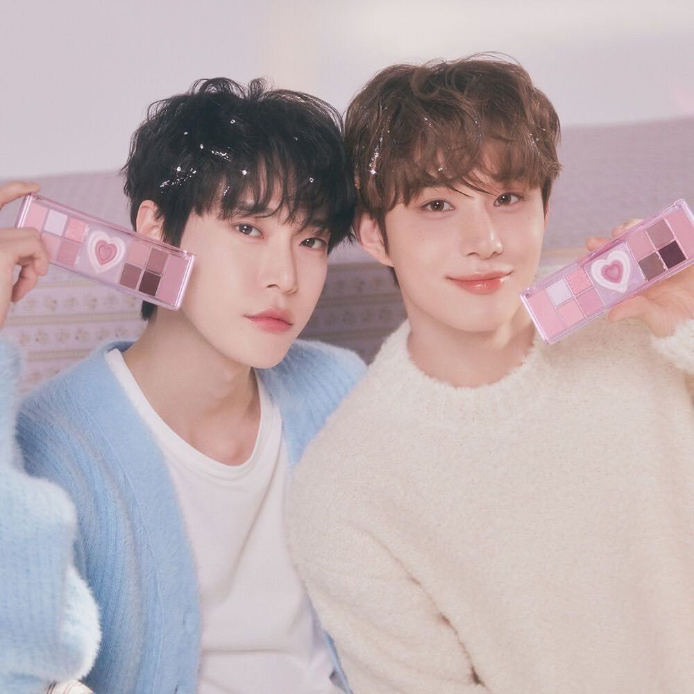 Peripera All Take Mood Like Palette #04 cool blush — Peripera x Doyoung & Jungwoo nct 🐰🐶