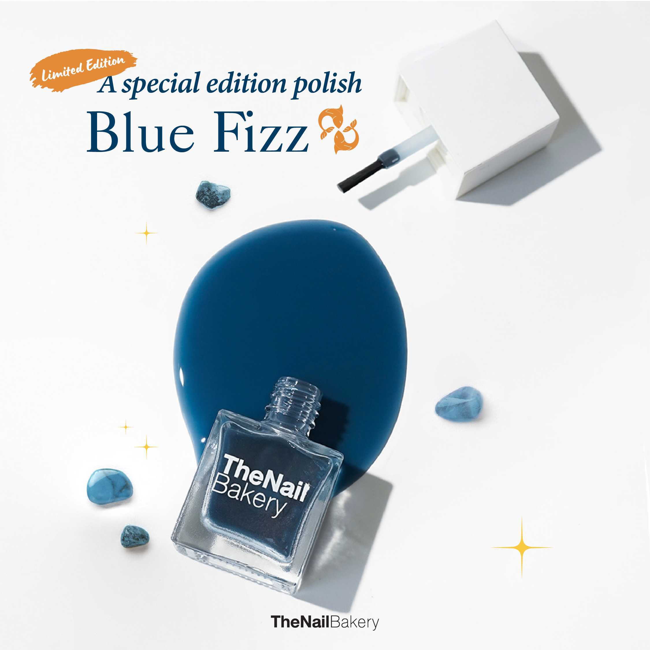 💙Blue fizz ยาทาเล็บสูตรกึ่งเจล เรซิ่นแท้ 100%💎