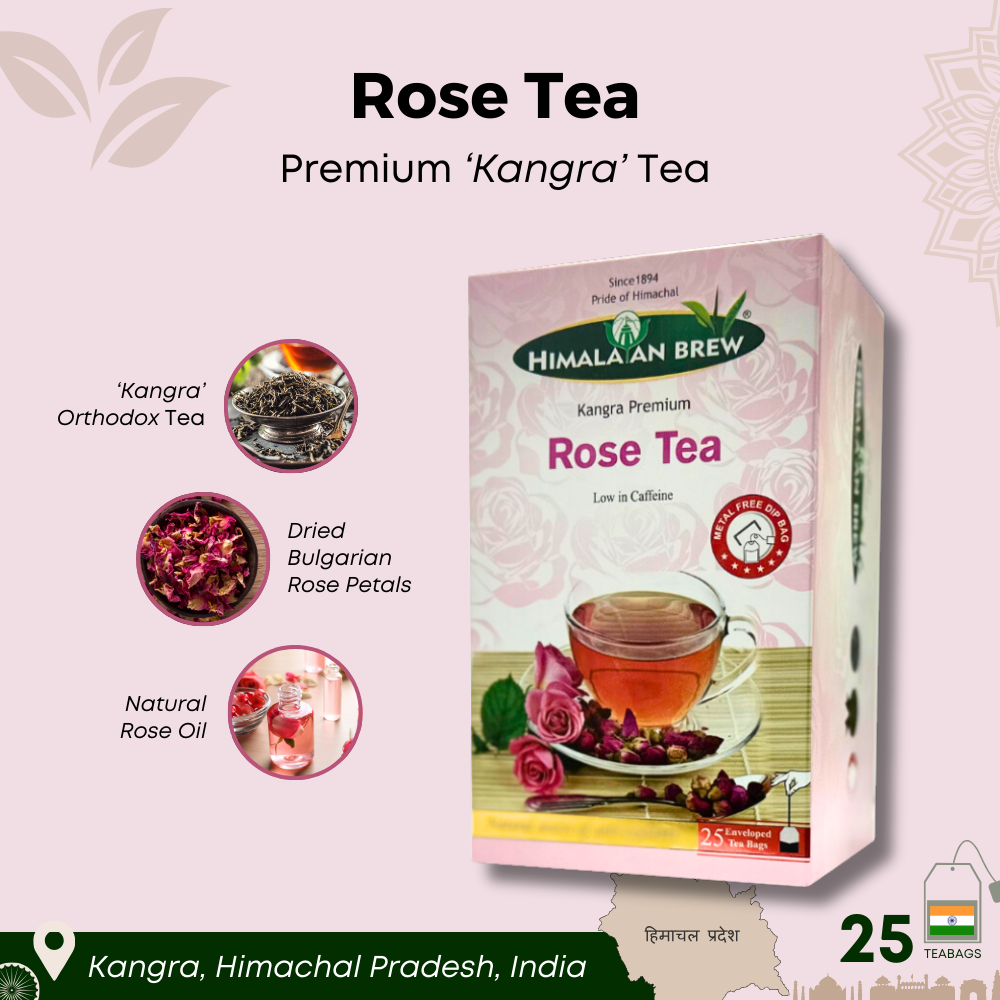 Himalayan Brew Premium Bulgarian Rose Tea (25 tea bags) ชากุหลาบบัลแกเรีย ชนิดซอง แพ็ค 25 ซอง