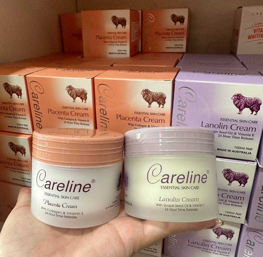 ครีม​บำรุง​ผิวหน้า​   Careline ครีมรกแกะ จากประเทศออสเตรเลีย 100ml.