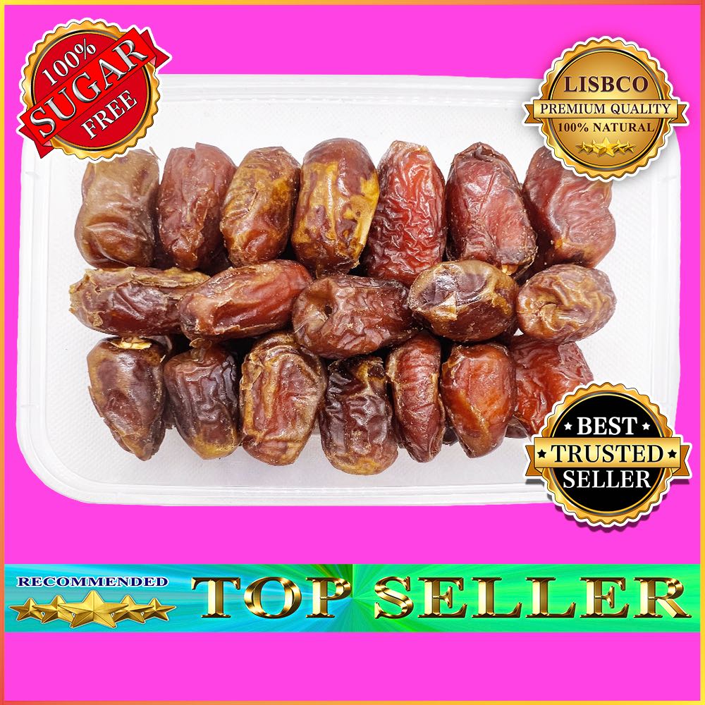 อินทผาลัม 400 กรัม อินทผลัม 400 g Dates Palm large grains อินทผาลัมอบแห้ง ไม่ผสมน้ำตาล หวานธรรมชาติ