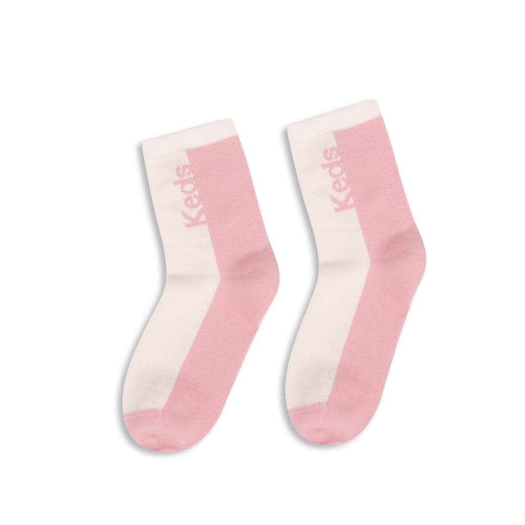 ถุงเท้า รุ่น 2-TONE ANKLE SOCKS สีแซลมอน/ชมพู