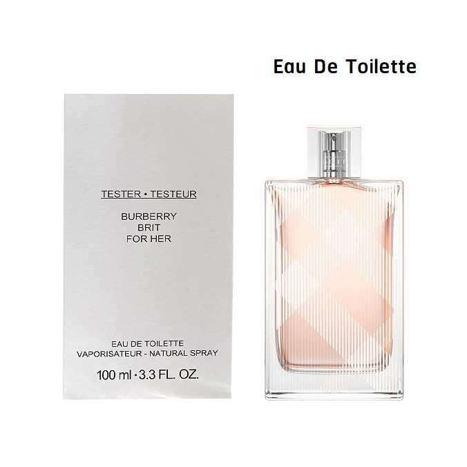 (EDT) Burberry Brit Women EDT 100 ml. เทสเตอร์ กล่องขาว