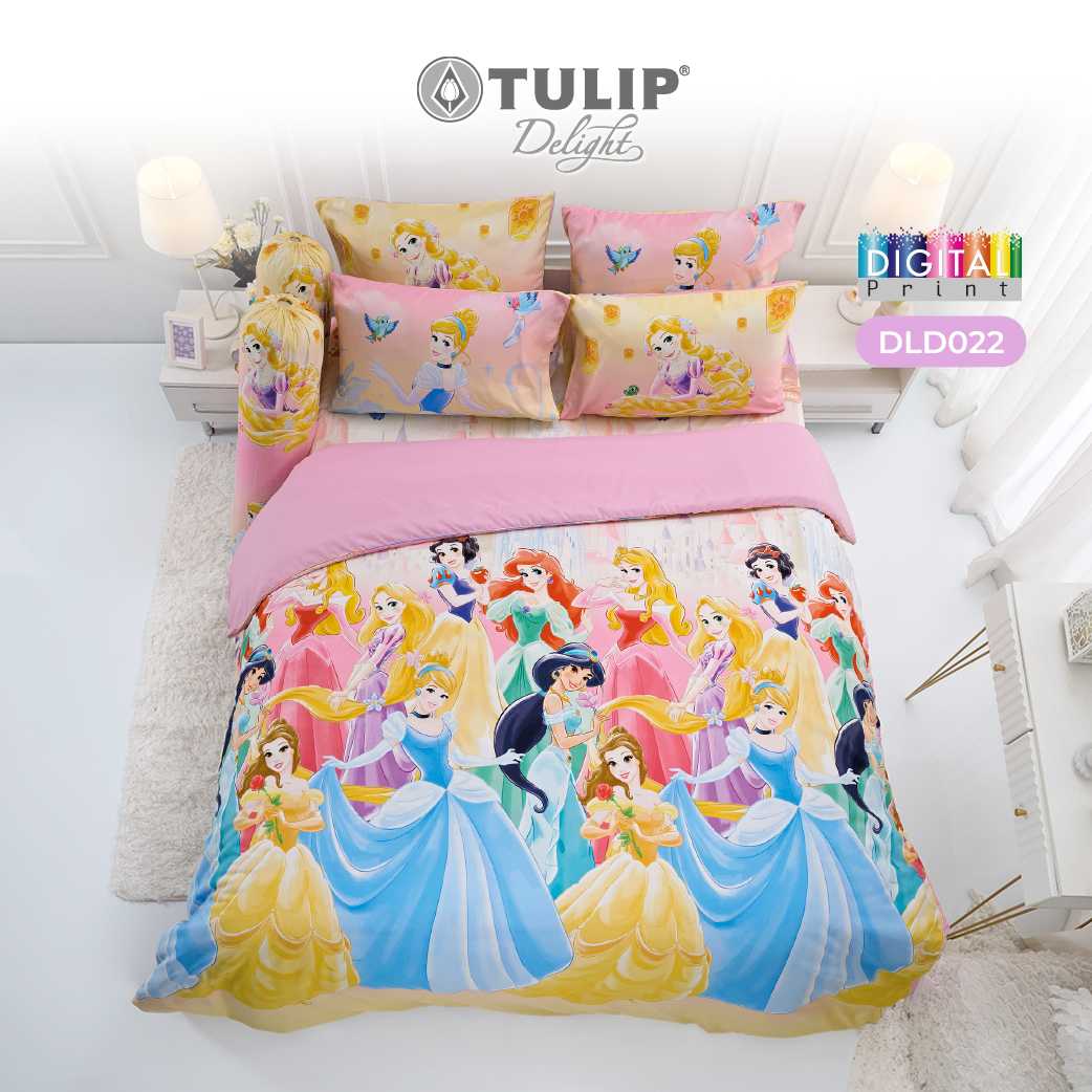 [NEW] ชุดเครื่องนอนทิวลิปดีไลท์ดิจิตอลปริ้นท์ DLD022 เจ้าหญิงดิสนีย์