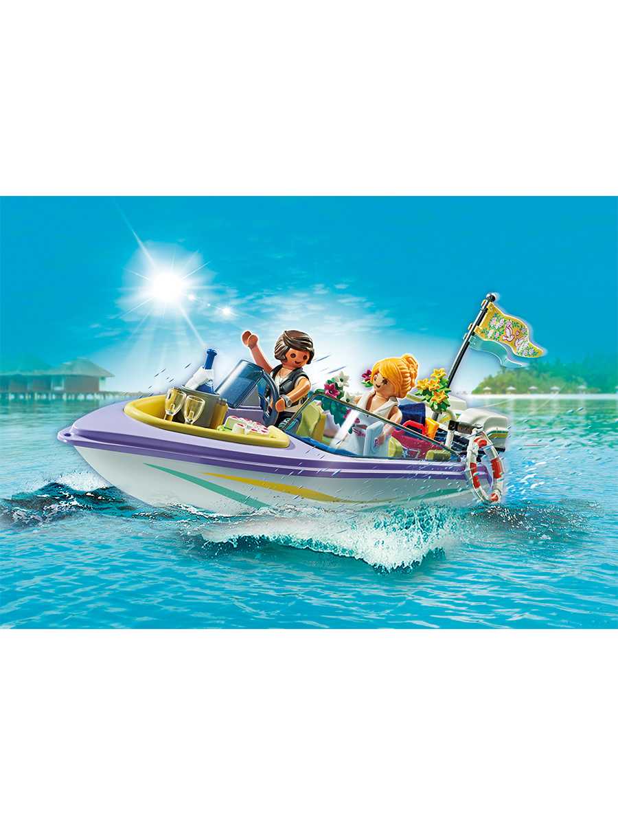 Playmobil 71366 Promo Pack Honeymoon Speedboat Trip โปรโมแพ็ค ทริปฮันนีมูนสปีดโบ๊ท