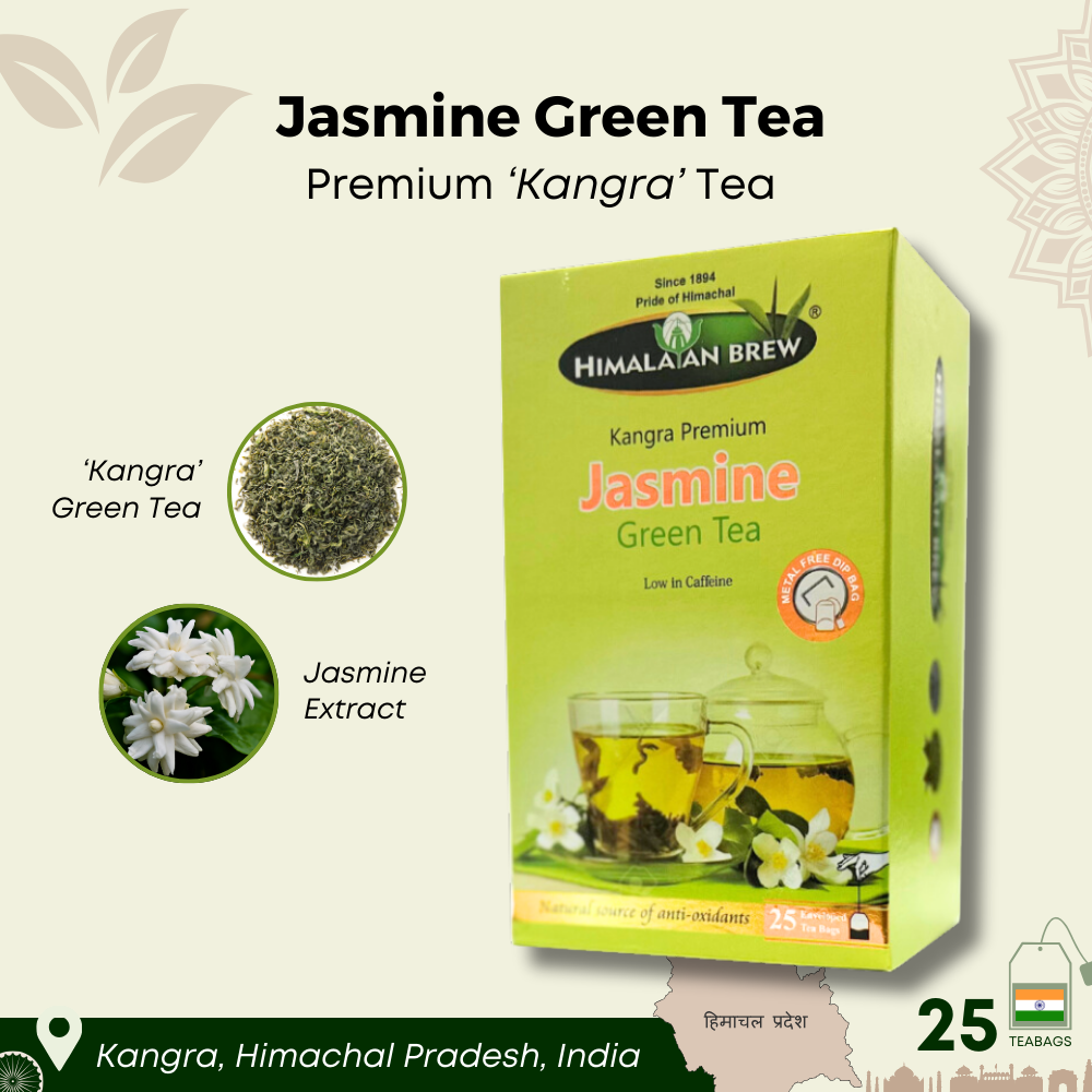 Himalayan Brew Jasmin Green Tea (25 tea bags) ชาเขียว จัสมิน กรีนที ชนิดซอง แพ็ค 25 ซอง