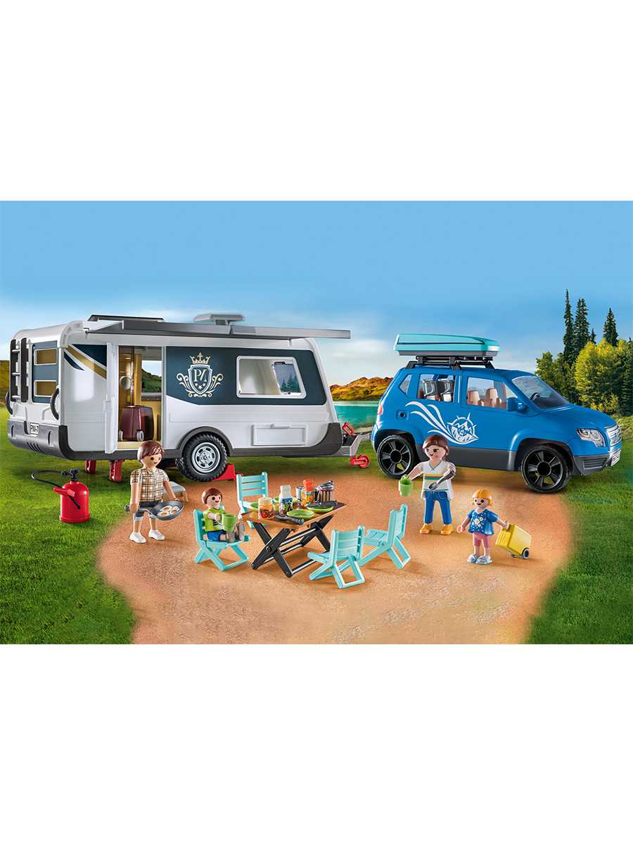 Playmobil 71423 Camping Caravan with Car แคมป์ปิ้ง คาราวานรถยนต์