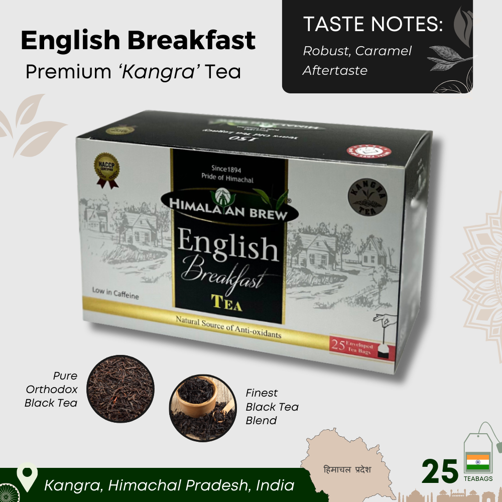 Himalayan Brew English Breakfast (25 tea bags) ชาสีอำพันสว่าง อิงลิช เบรกฟาสต์ ชนิดซอง แพ็ค 25 ซอง