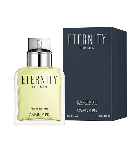 ( 1 ขวด) ของแท้!! น้ำหอม CK Eternity Men EDT  100 ml กล่องซีล