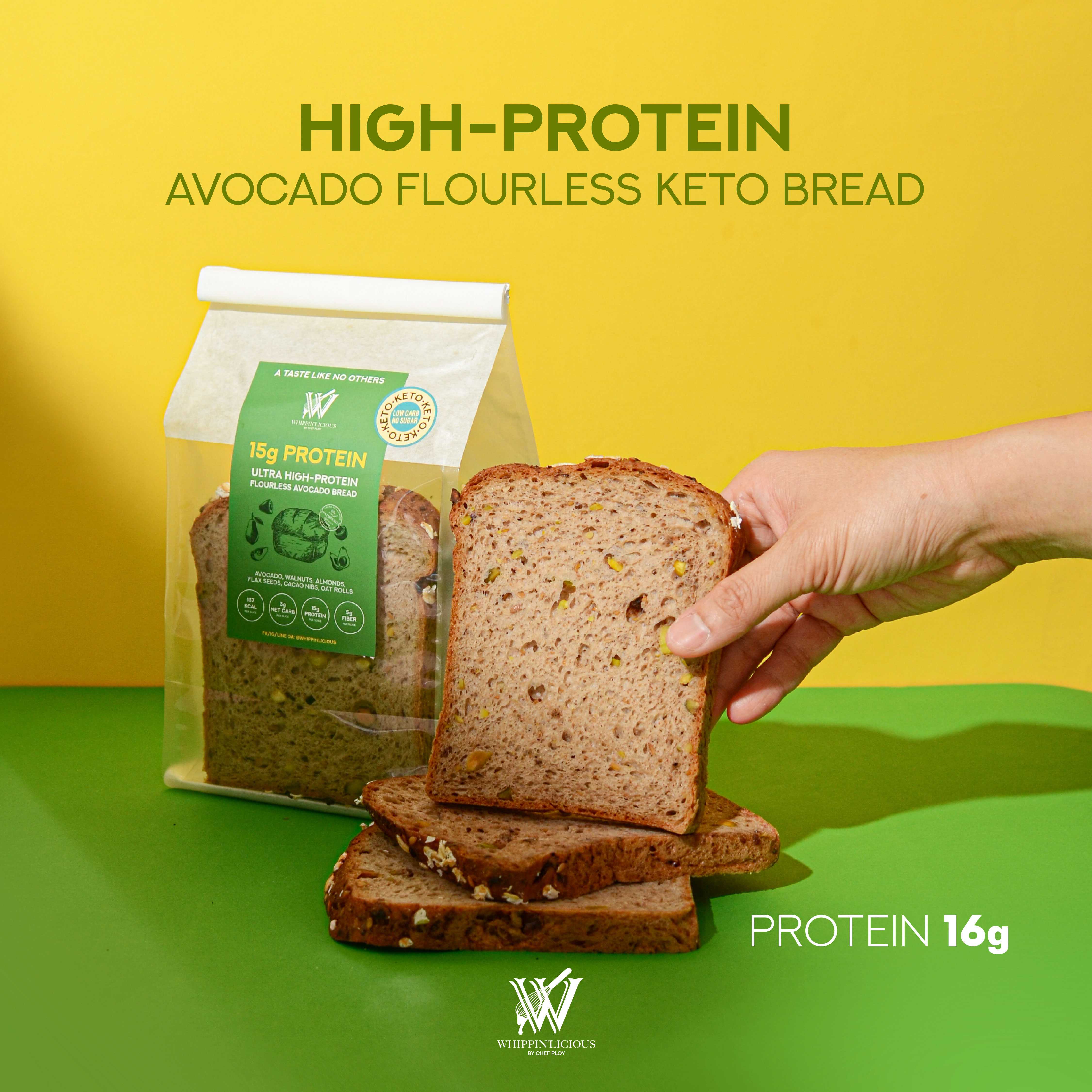 [PRE-ORDER] [KETO] HIGH-PROTEIN Flourless Avocado Trail Mix Bread Loaf