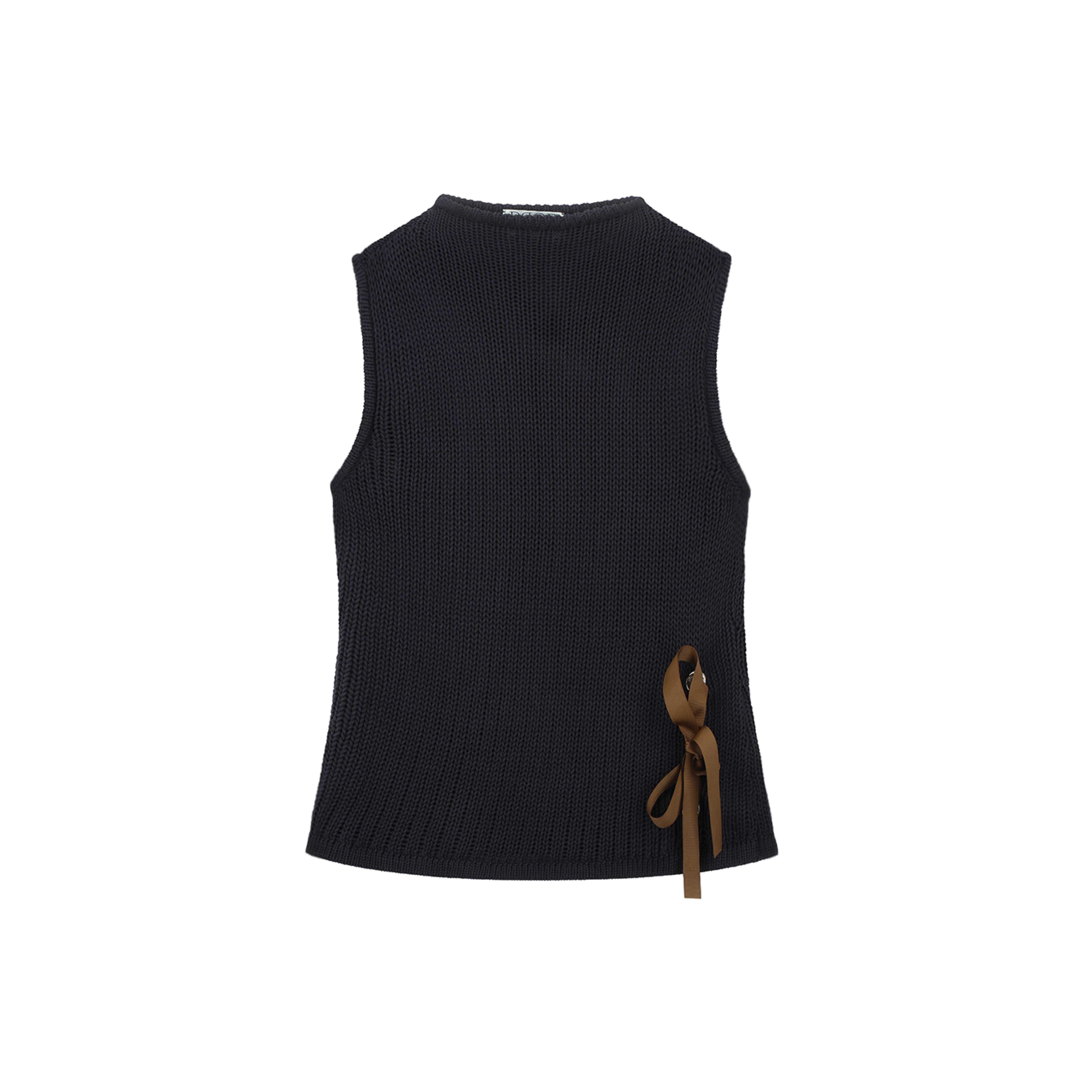 Harper Knitted Top (Navy)