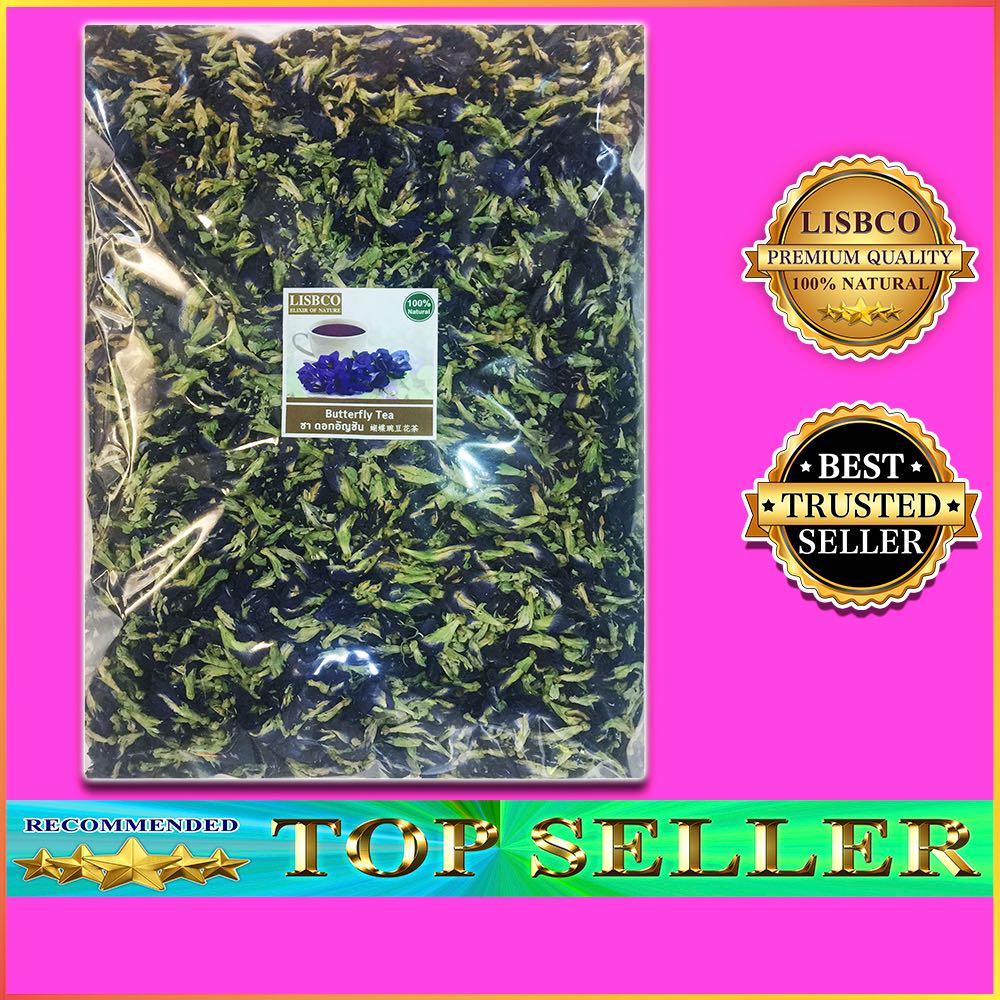 ชาดอกอัญชัน 1 กก. ชาเพื่อสุขภาพ Butterfly Pea Flower 1 kg Grade AA+ Herbal Tea อัญชันแห้ง