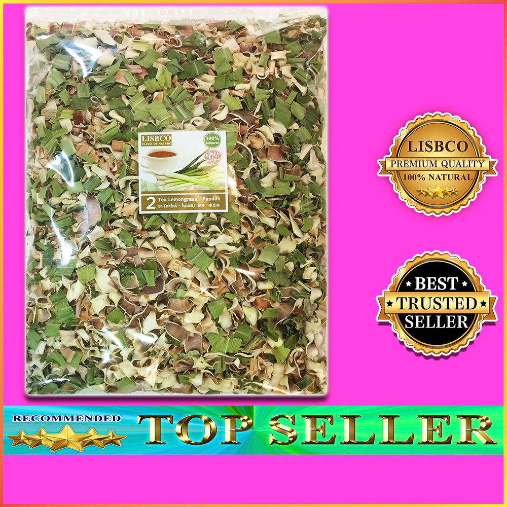 ชาตะไคร้ ใบเตย 1 กก. ชาสมุนไพร Lemongrass Pandan 1 kg Herbal Tea Grade AA+ ตะไคร้แห้ง ใบเตยแห้ง