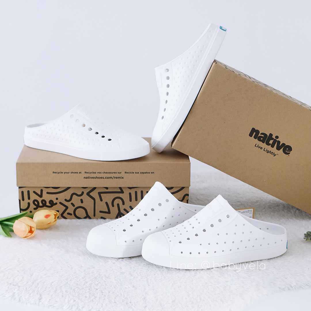 Native Jefferson Clog Child (Shell White/ Shell White)