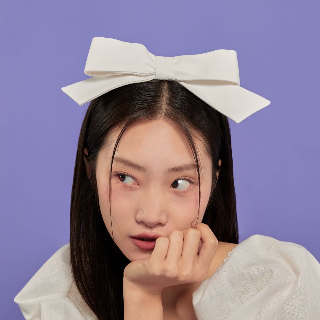 Buttercream Bow Hairclip (White)