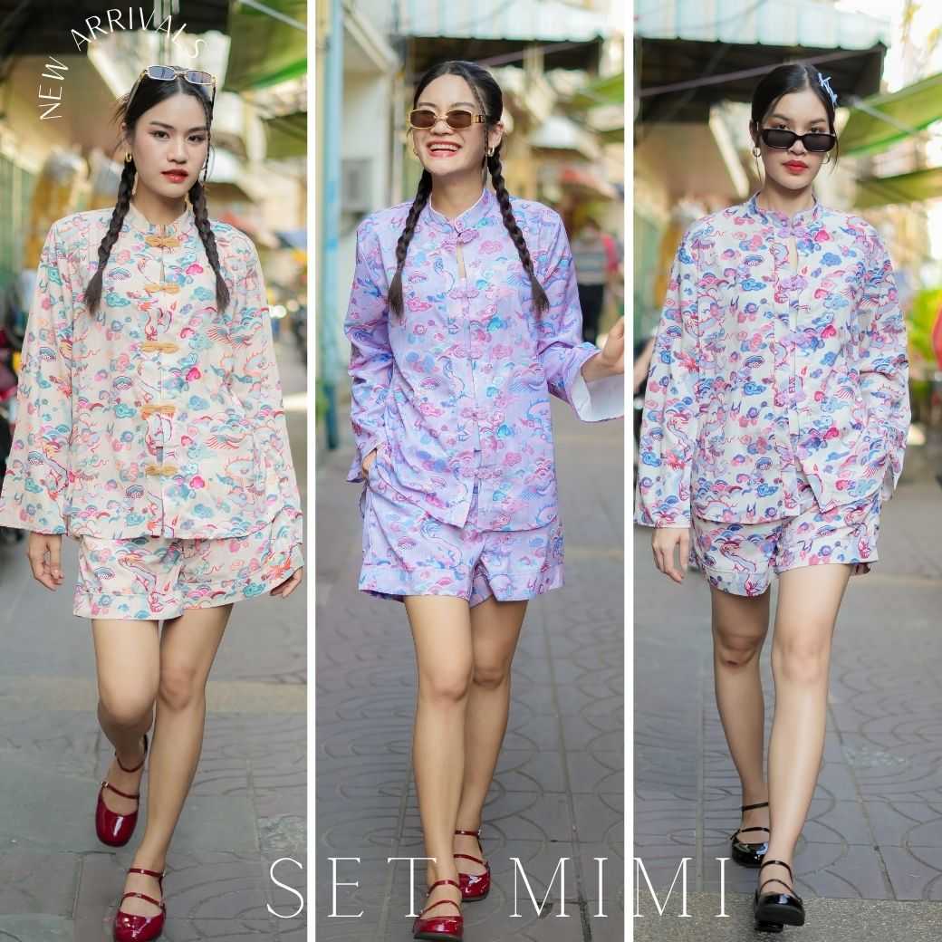 Set mimi ขาสั้น sweet dragon