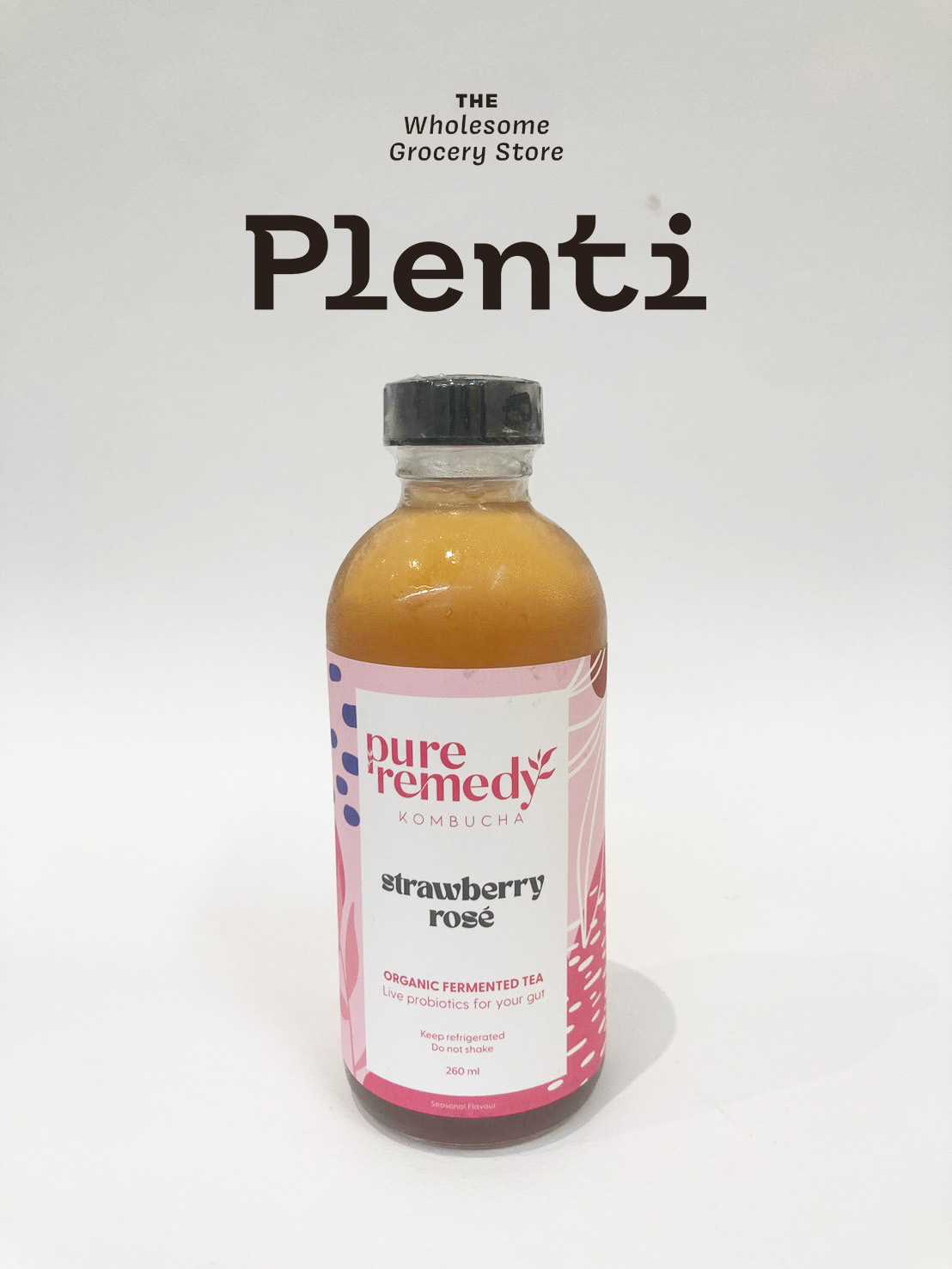 KOMBUCHA | คอมบูชา STRAWBERRY ROSE | รสสตอเบอร์รี่กุหลาบ