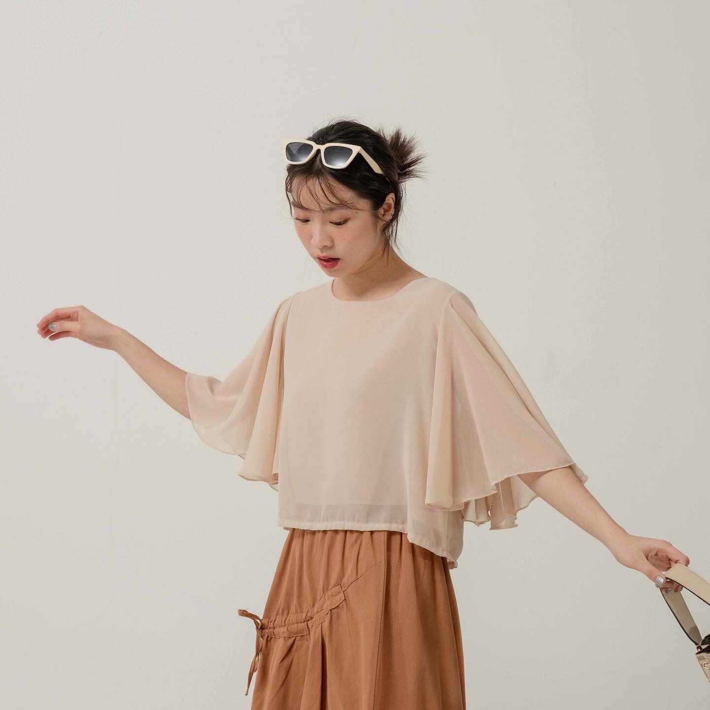 Kimmame - เสื้อ รุ่น Chiffon Cake Blouse 4 สี