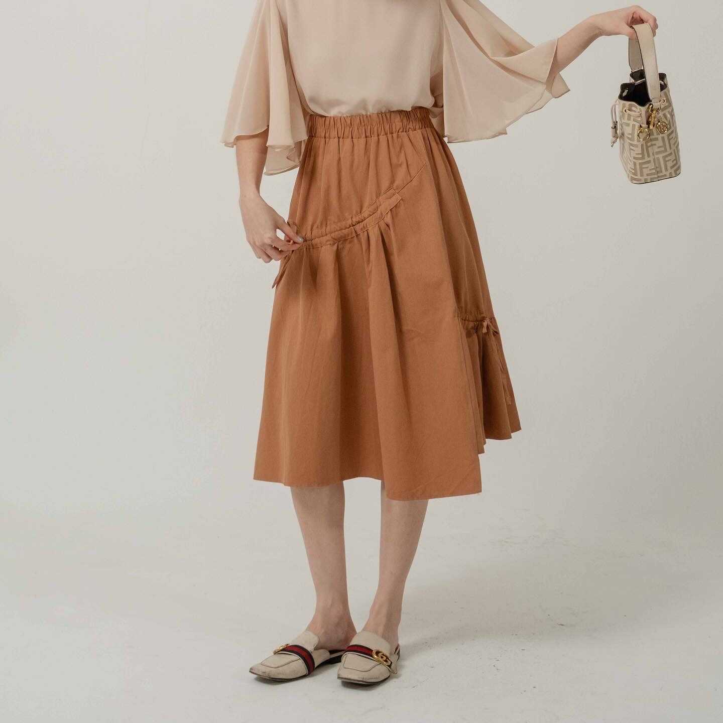 Kimmame - กระโปรง รุ่น Cotton Bow Skirt 5 สี