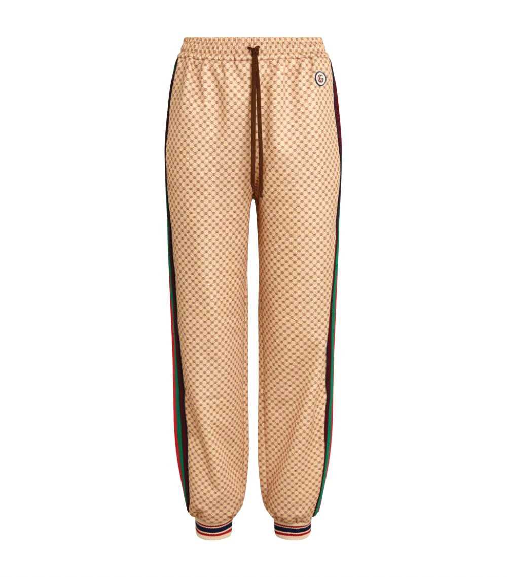 New Gucci Sport pants with GG patch brown sz.XS