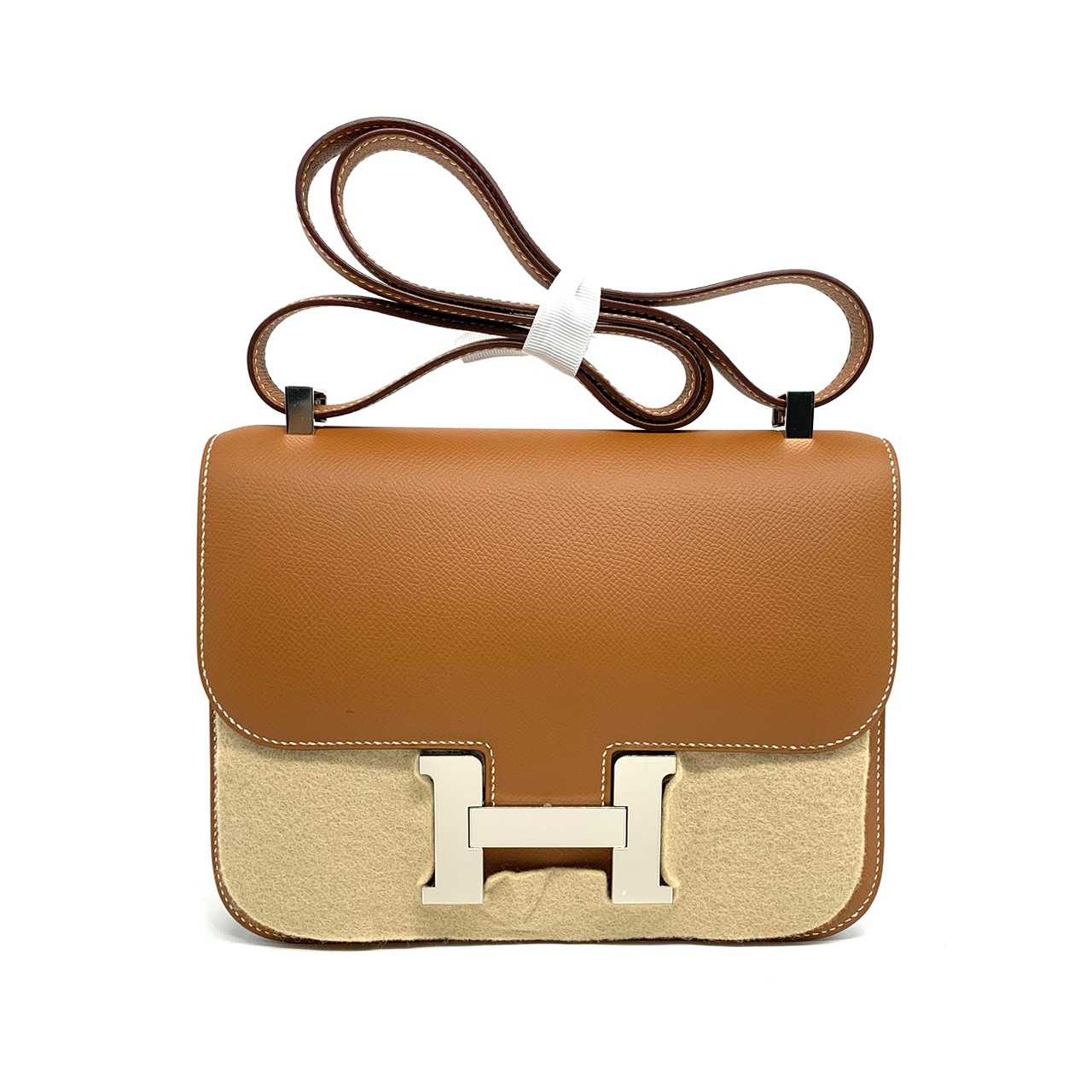 New Hermes Constance24 gold epsom phw stamp U