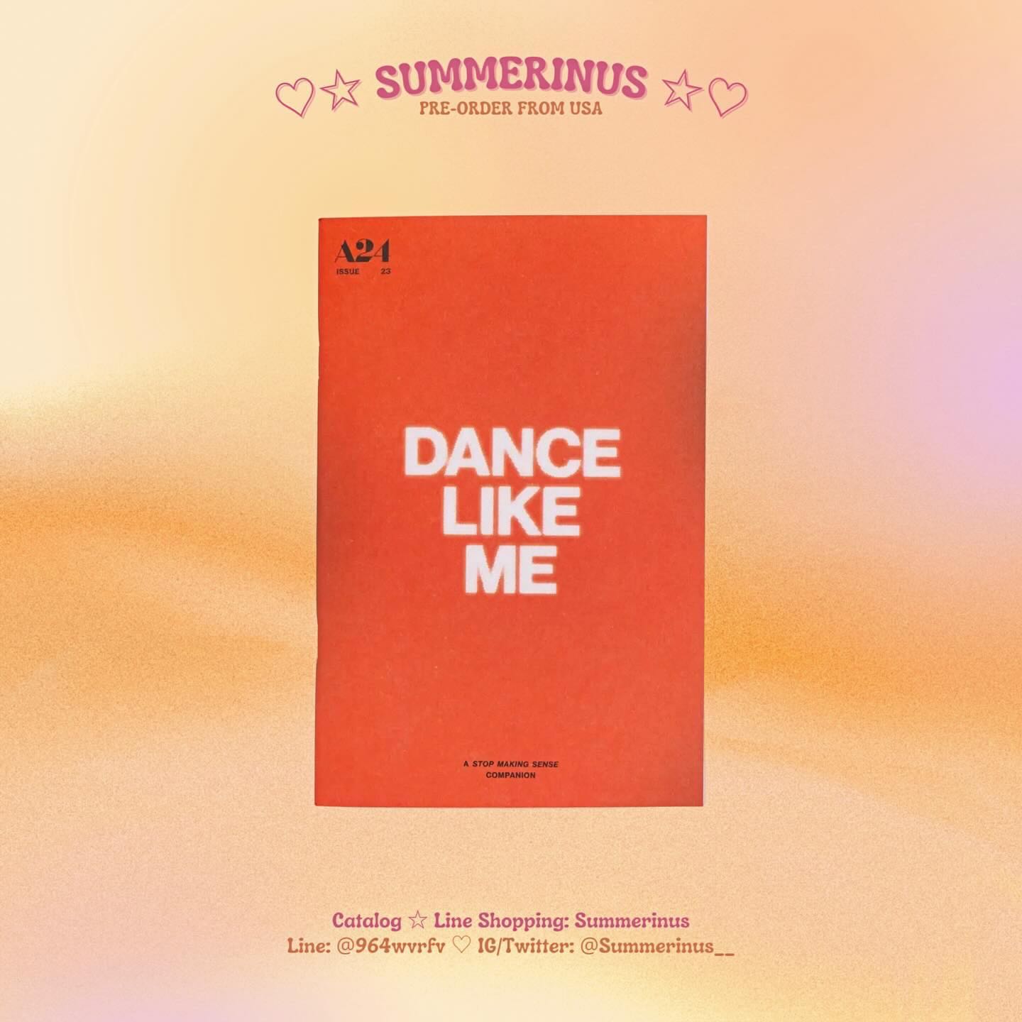 Dance Like Me 🌞 A Stop Making Sense Companion Zine