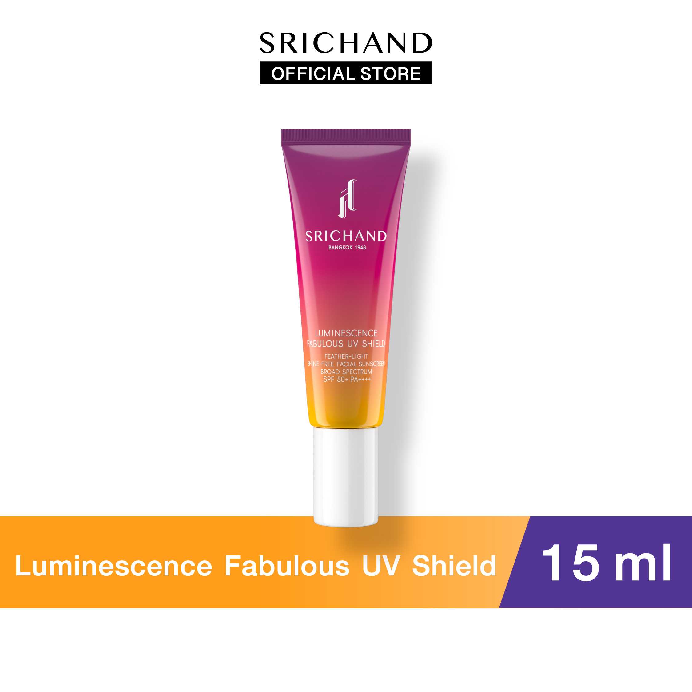SRICHAND ศรีจันทร์ กันแดดเนื้อบางเบา ลูมิเนสเซนส์ แฟบูลัส ยูวี ชิลด์ ขนาด 15 มล.