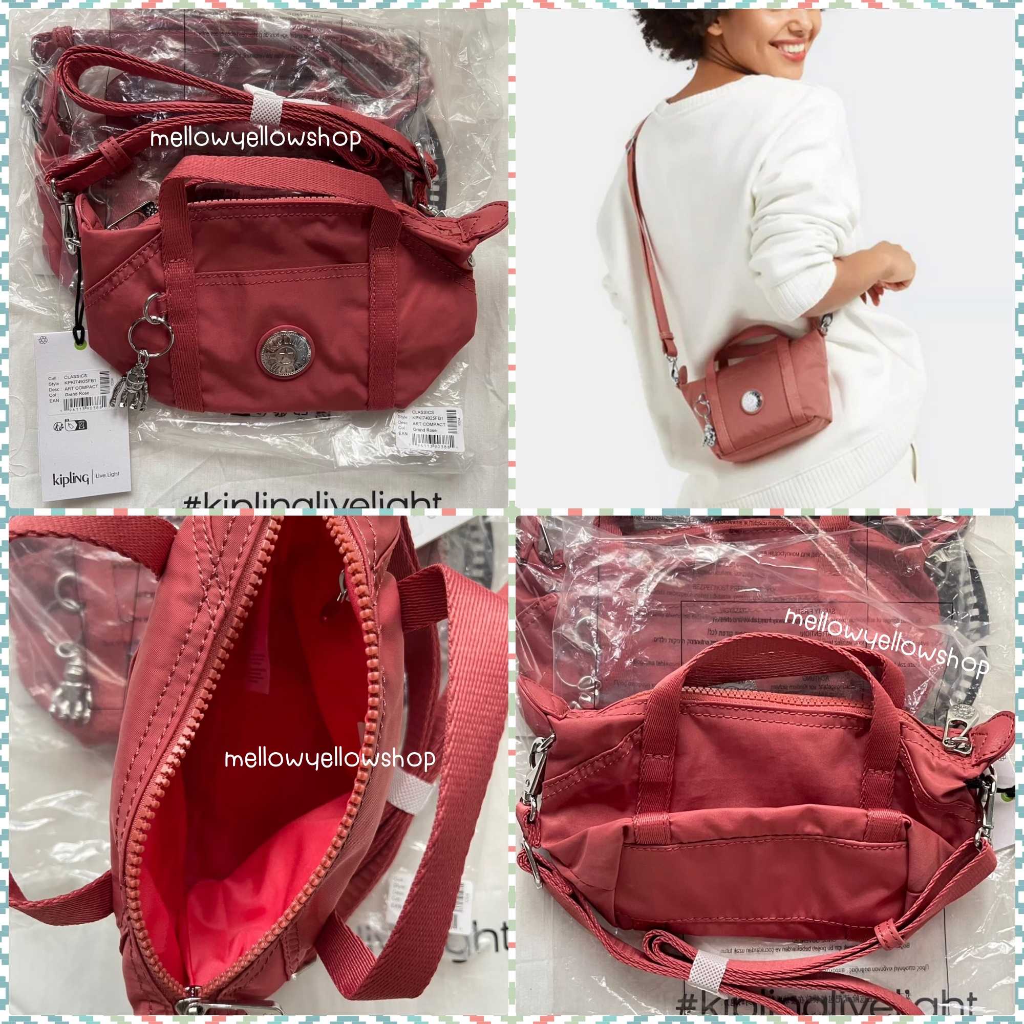 ❌ ลดเคลียร์ กระเป๋า Kipling art compact small crossbody bag