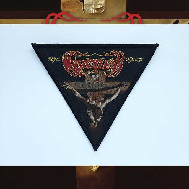 MERCYLESS 'Abject Offerings' Woven Patch (อาร์มแบบทอ) 9 X 8 Cm.