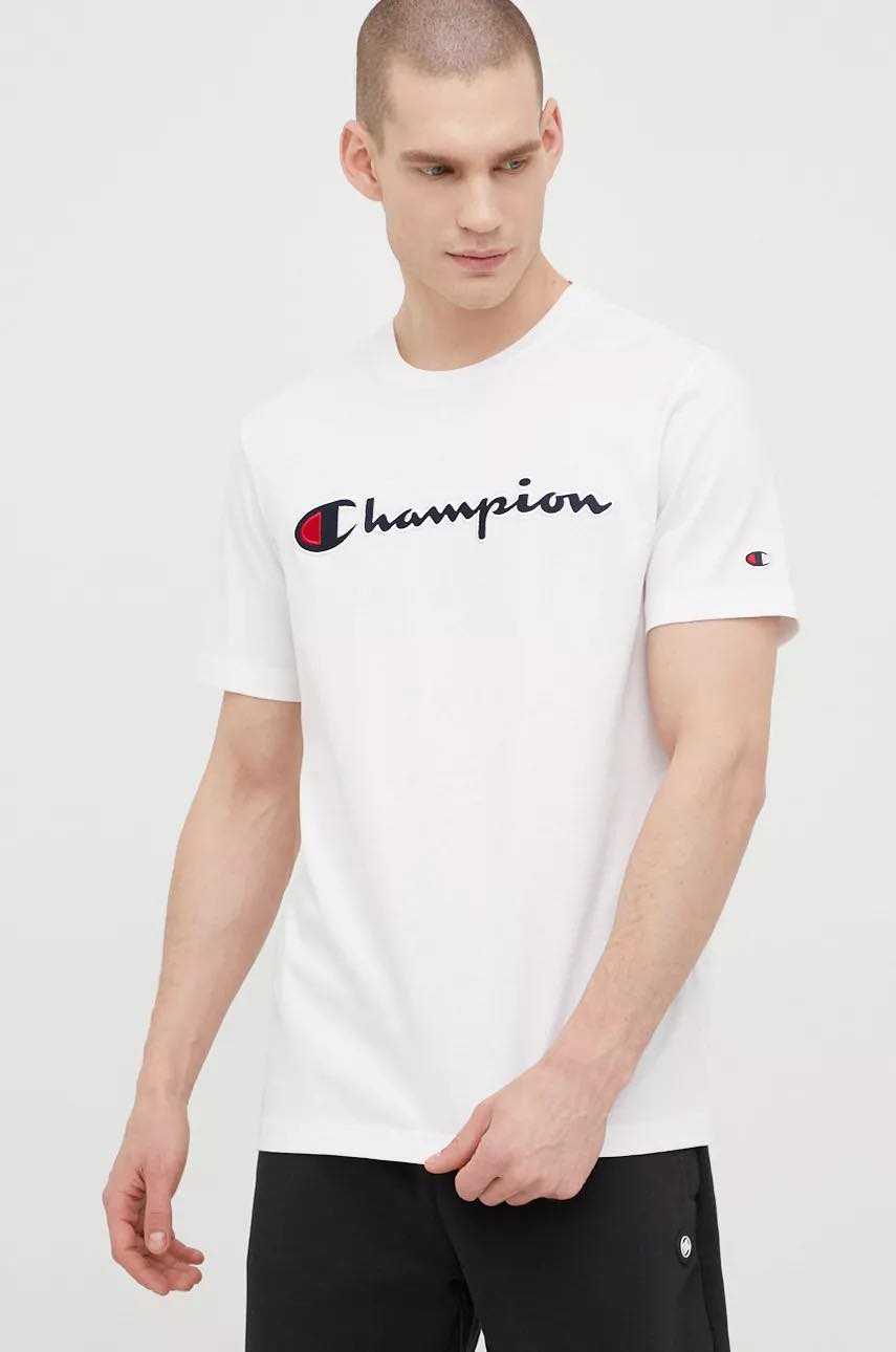 CHAMPION SCRIPT LOGO EMBROIDERY T-SHIRT