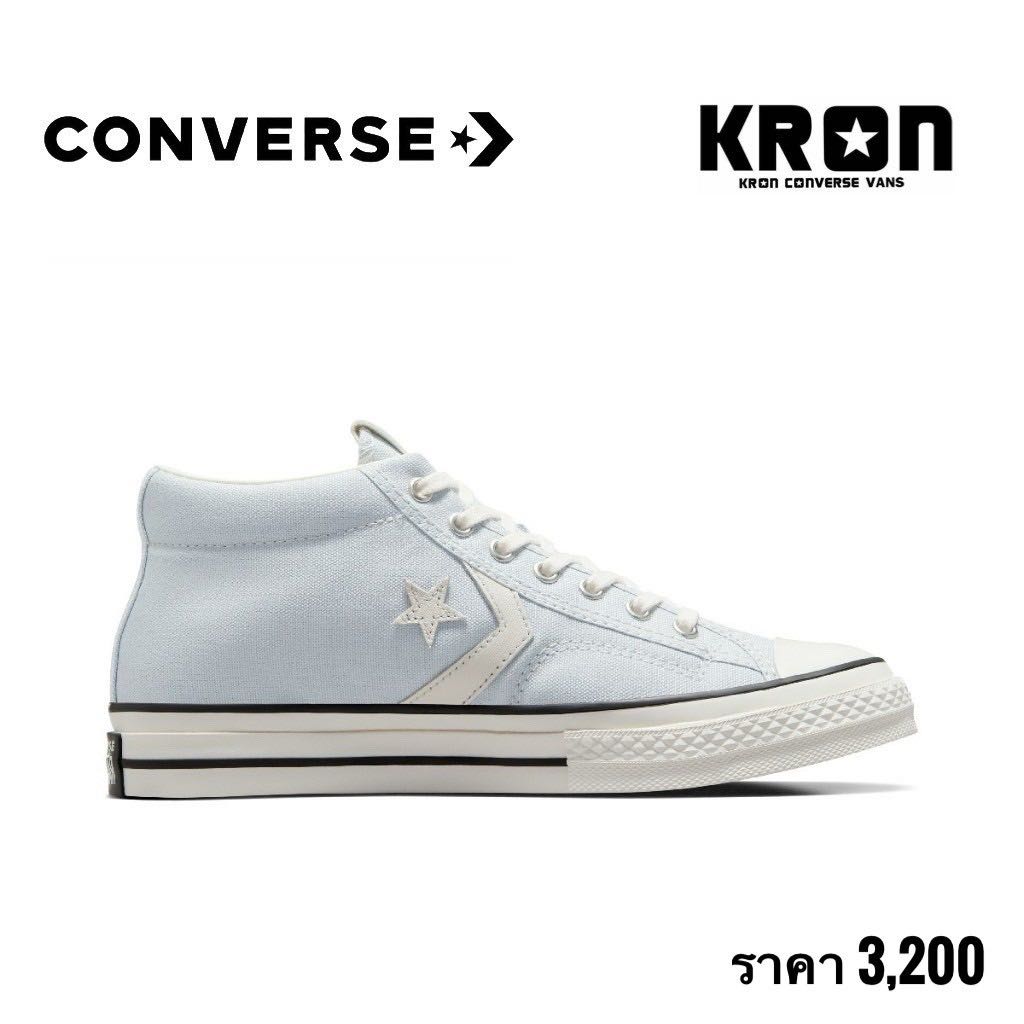 CONVERSE STAR PLAYER 76 CANVAS MID GREY