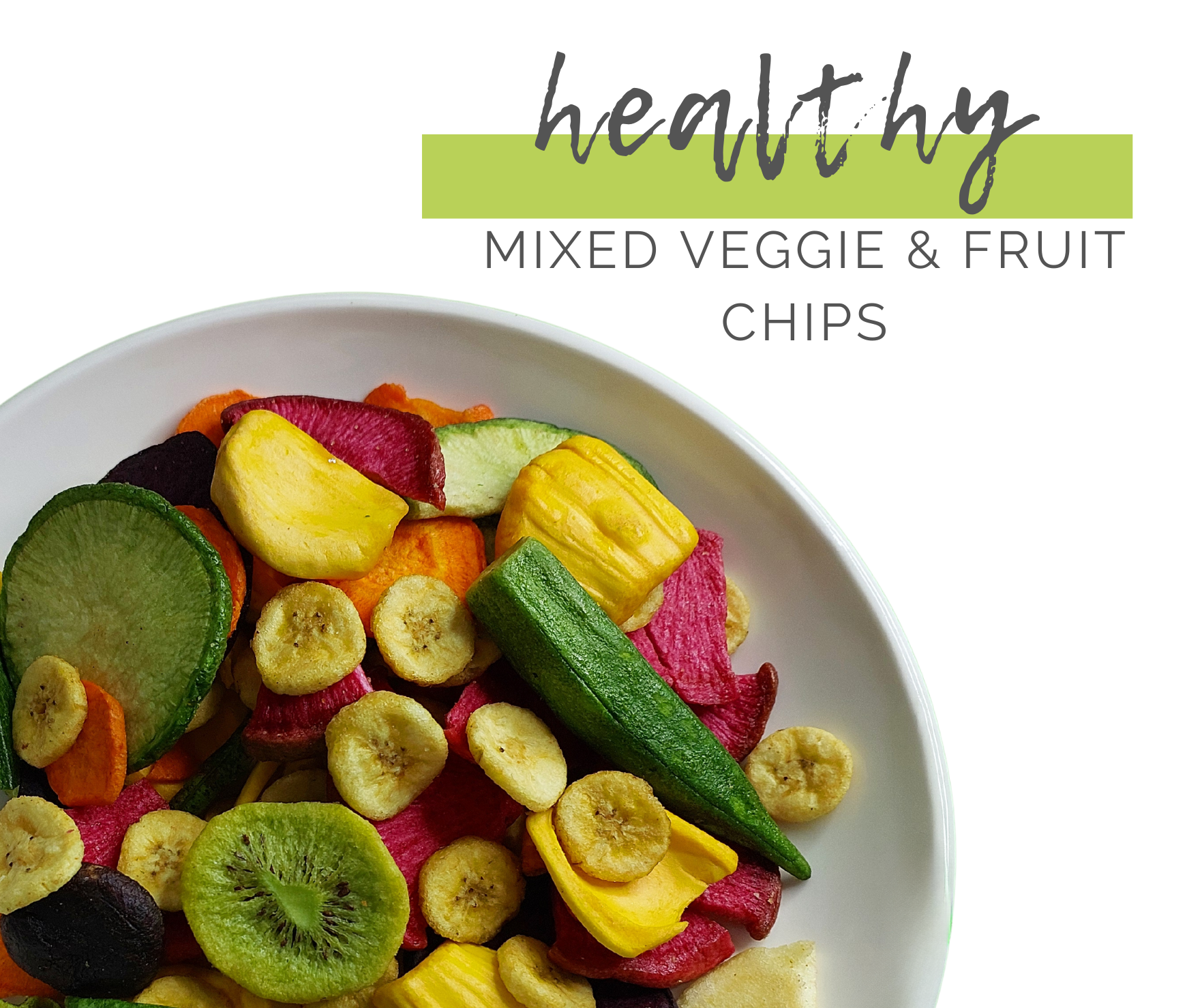 ขนมยอดนิยม  เซต 1  กิโลกรัม   ผัก ผลไม้รวม อบกรอบ (MIXED VEGGIE &FRUIT CHIPS) อาหารคลีน ส่งฟรี