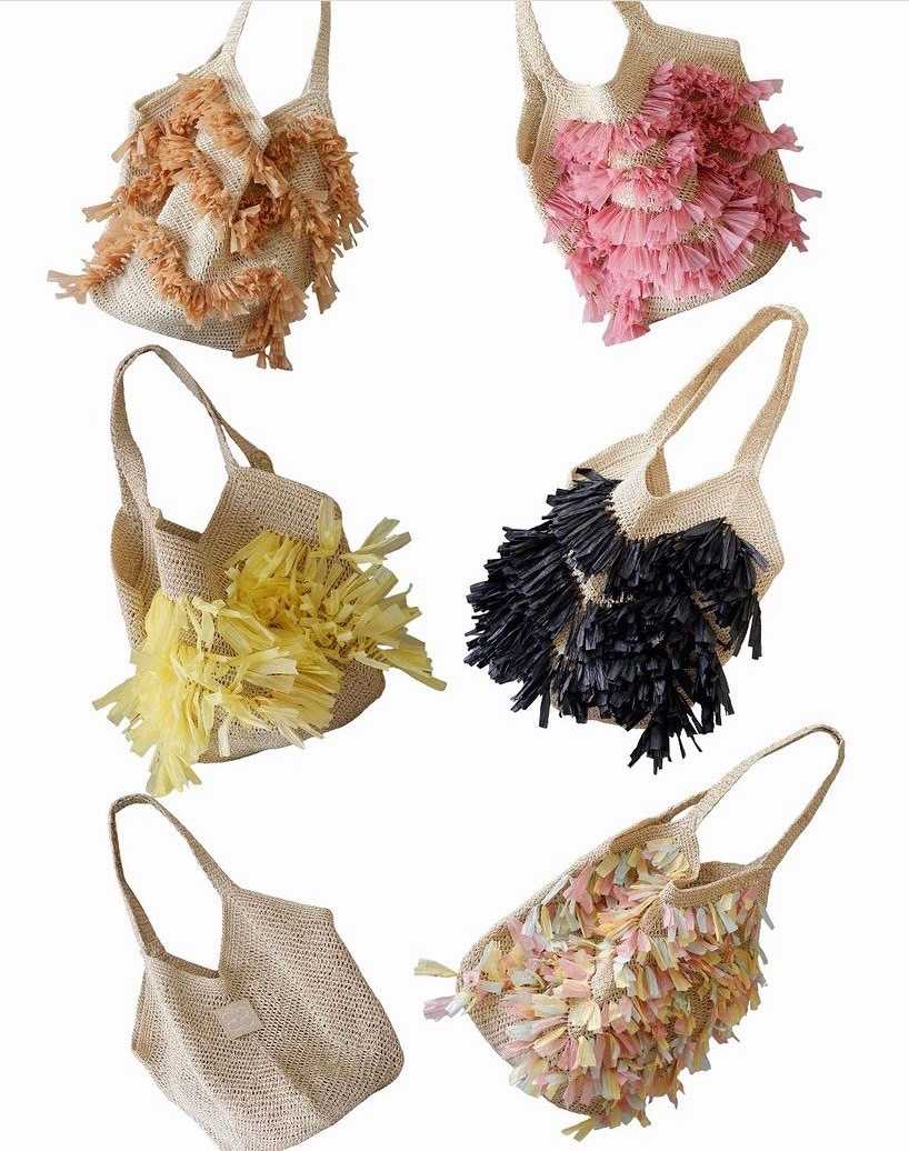 NBB straw tote bags