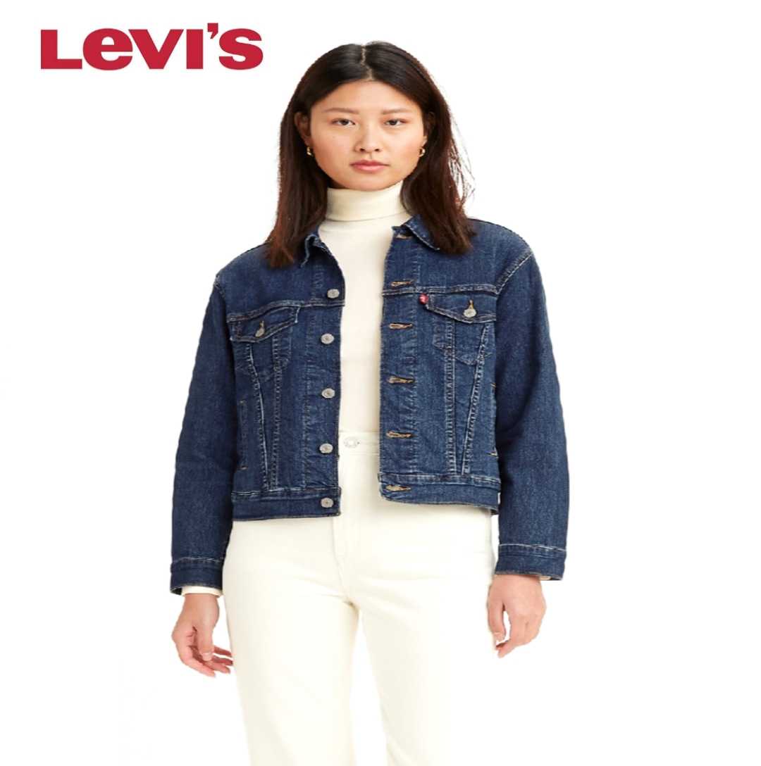 เสื้อแจ็กเกตยีนส์ ทรงทรัคเกอร์ รุ่น Levi's® Ex-Boyfriend Trucker Jacket